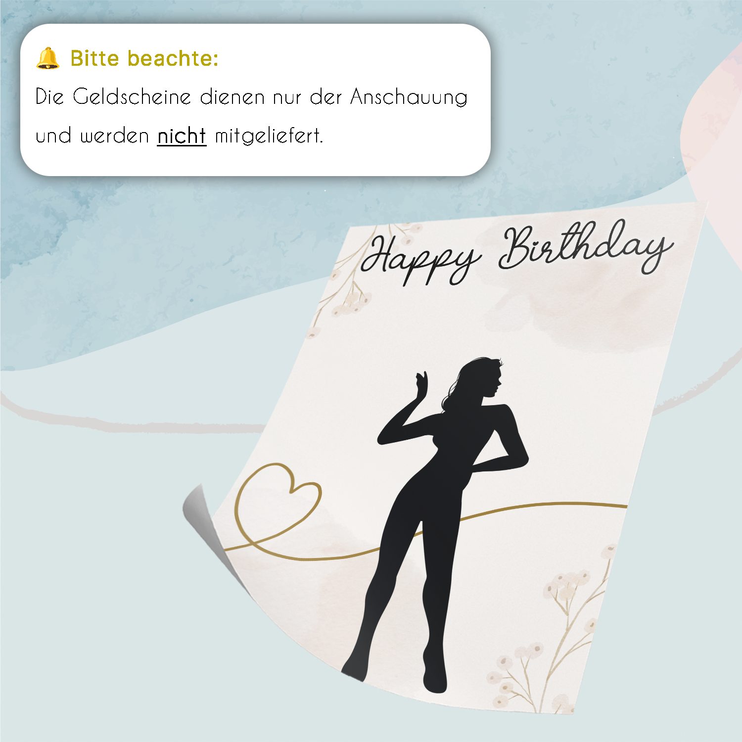 Tigerlino Poster Geldgeschenk Geburtstag Frauen Freundin günstig online kaufen