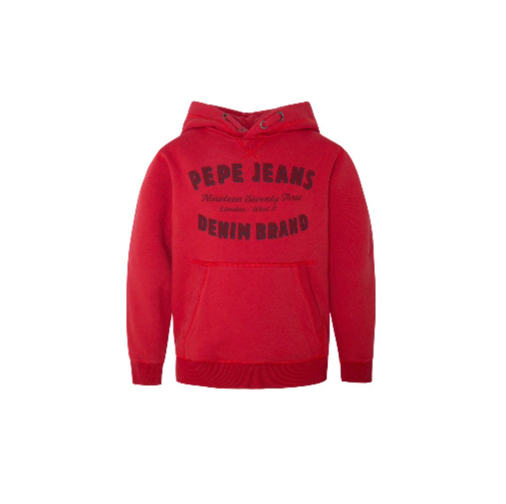 Pepe Jeans Hoodie Kapuzenpullover für Jungen, aus Baumwollmischung, innen angeraut