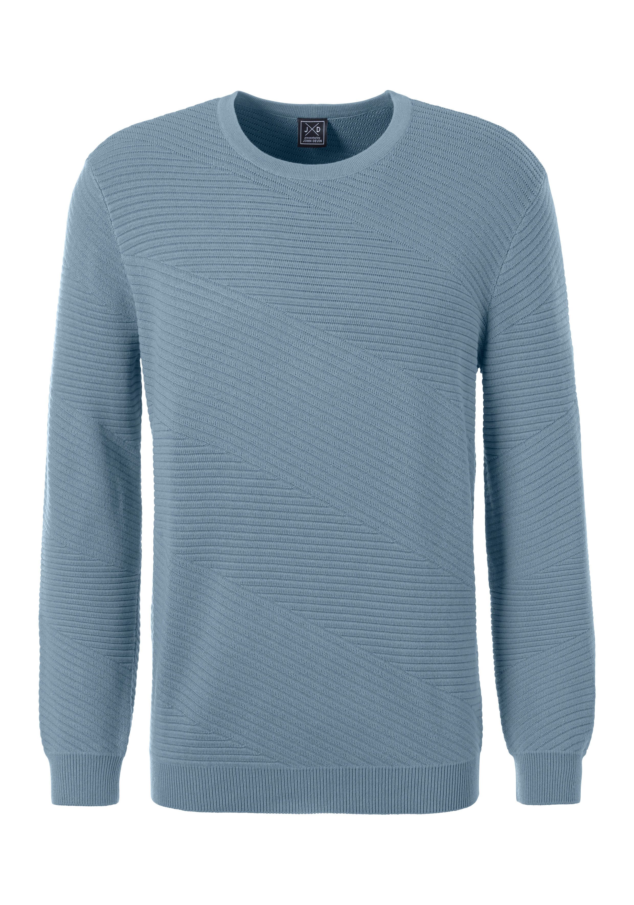 John Devin Strickpullover Pullover aus weichem Strukturstrick günstig online kaufen