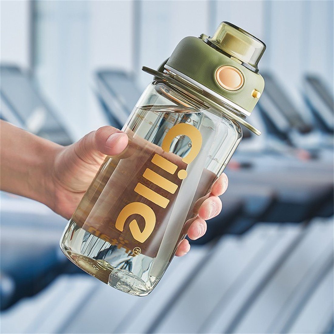 1,5L Trinkflasche Wasserflasche für Gym Sport Travel Camping BPA Frei Tasse  Neu