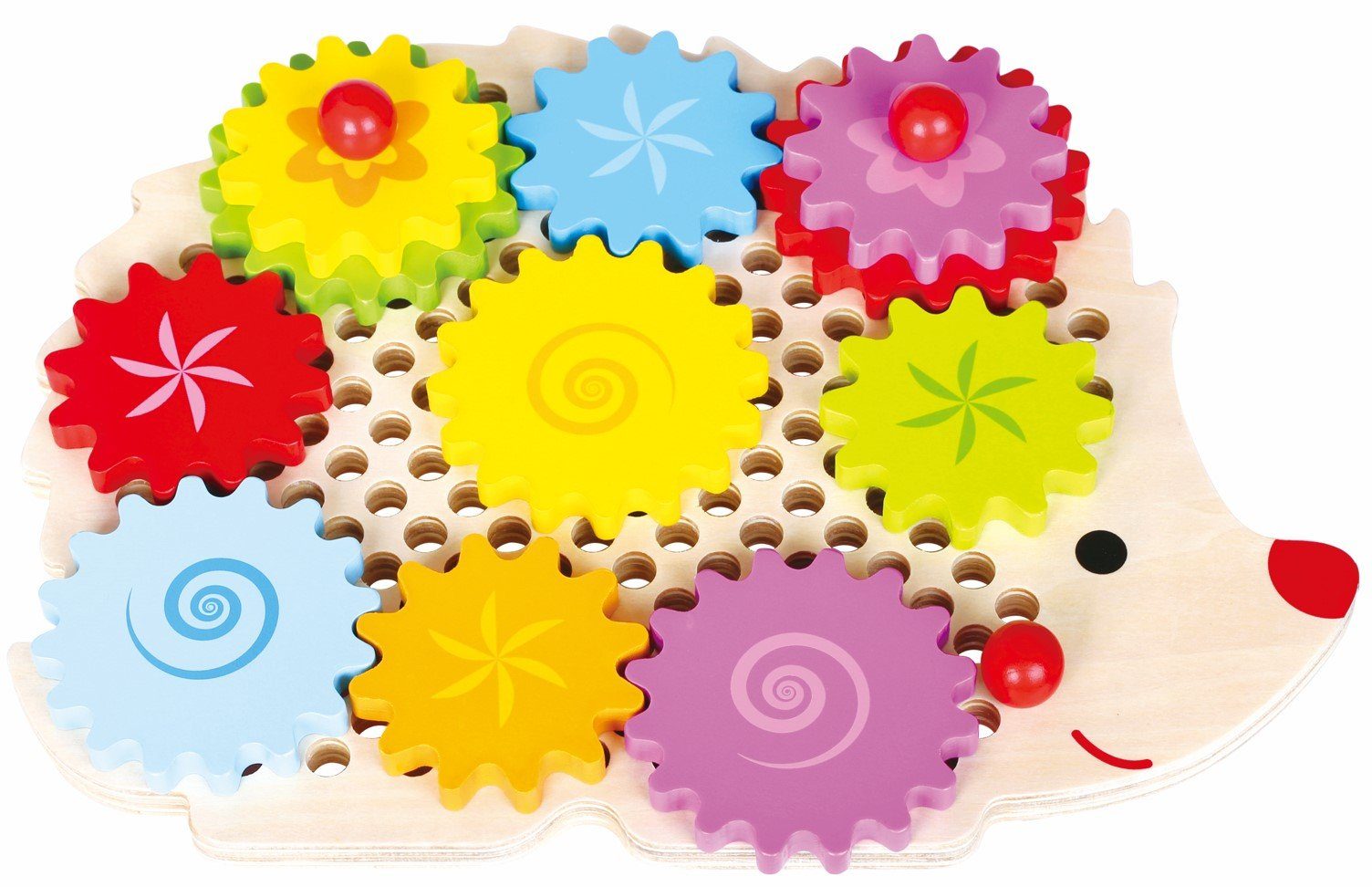 Lelin Motorikbrett 10179 Motorikspiel Lernspiel Zahnradspiel "Igel" günstig online kaufen