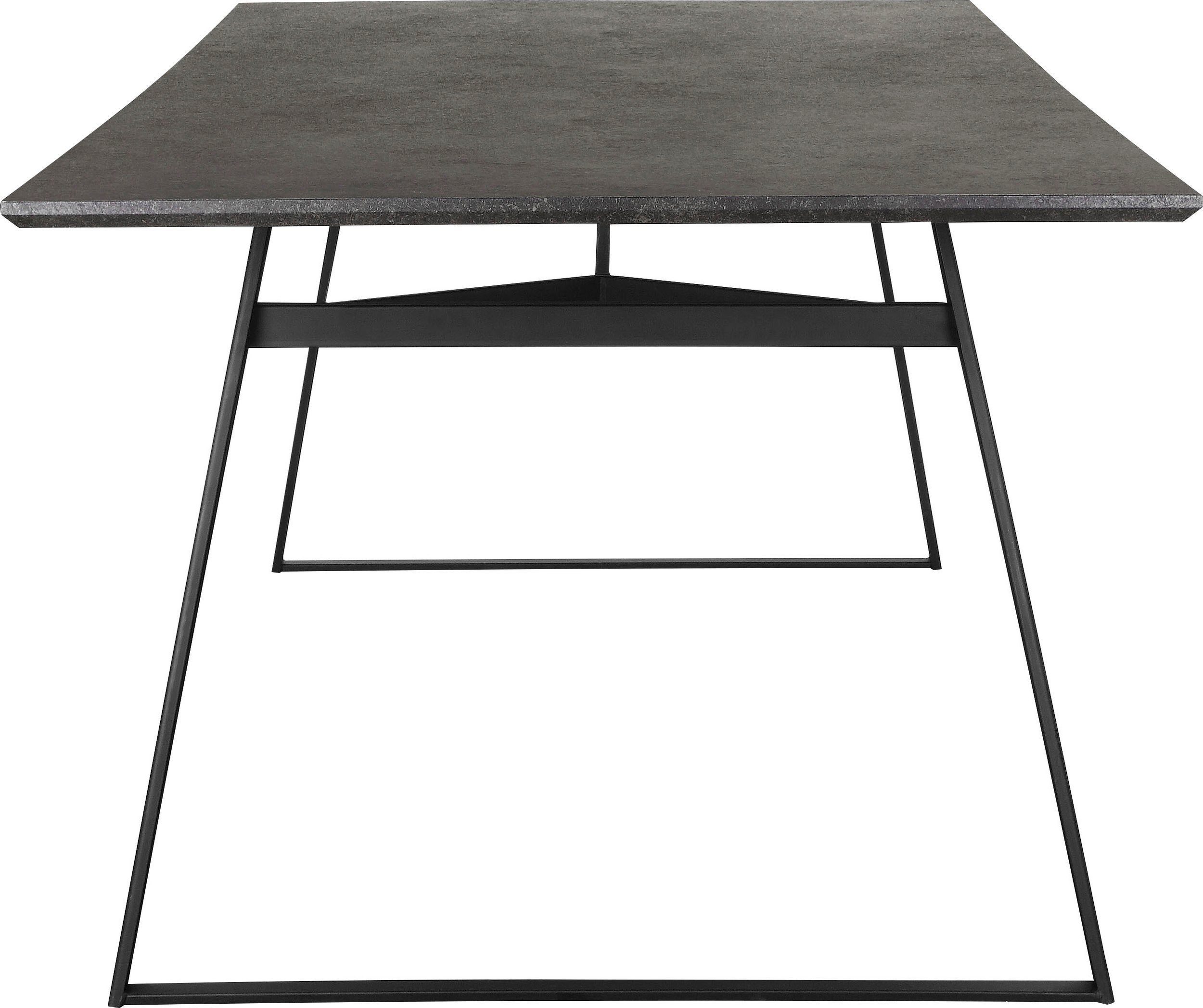 loft24 Esstisch Fiji, Tischplatte in Beton günstig online kaufen