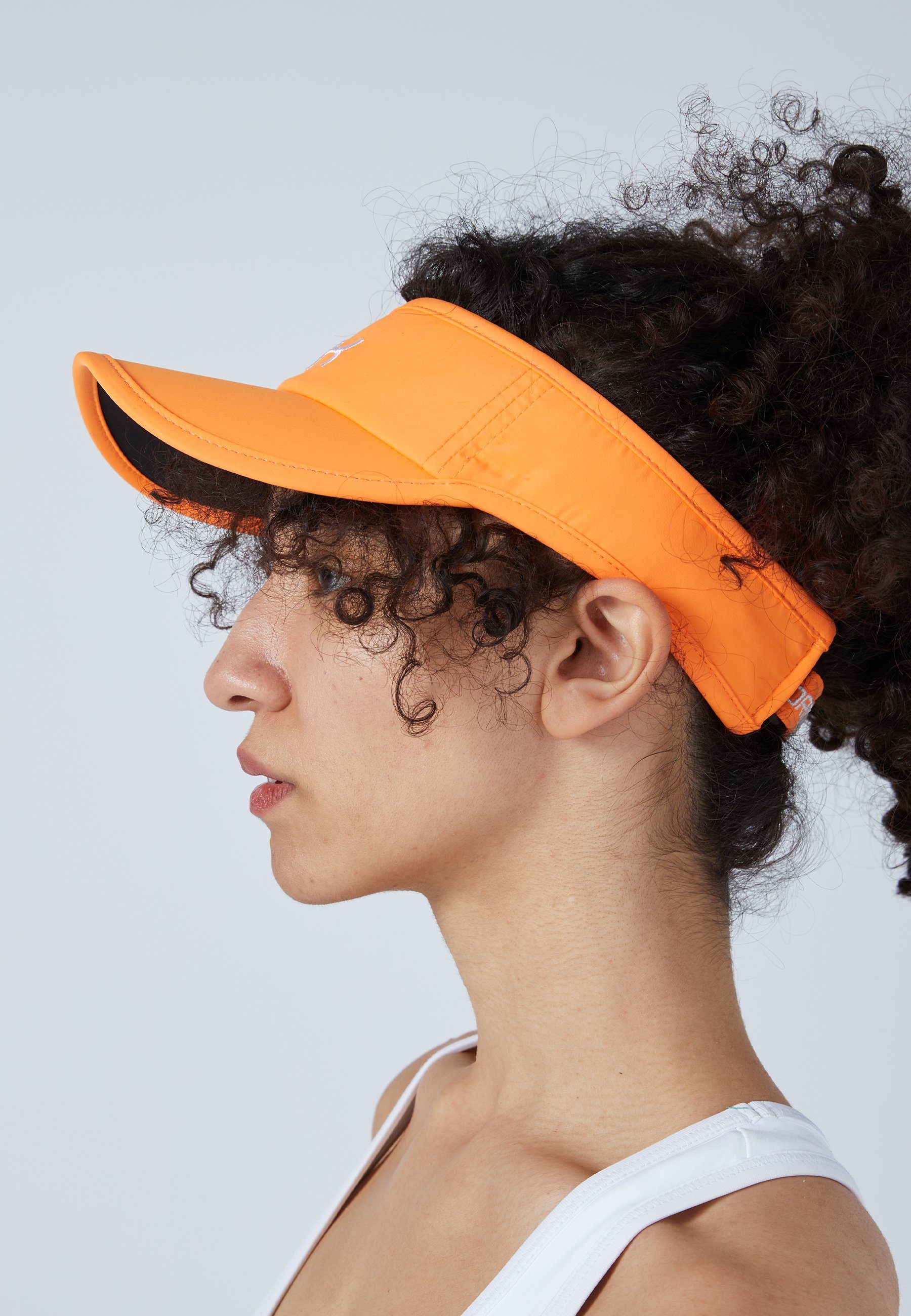 unisex, Sonnenschild orange Größe SPORTKIND verstellbare Sun Visor Visor Tennis