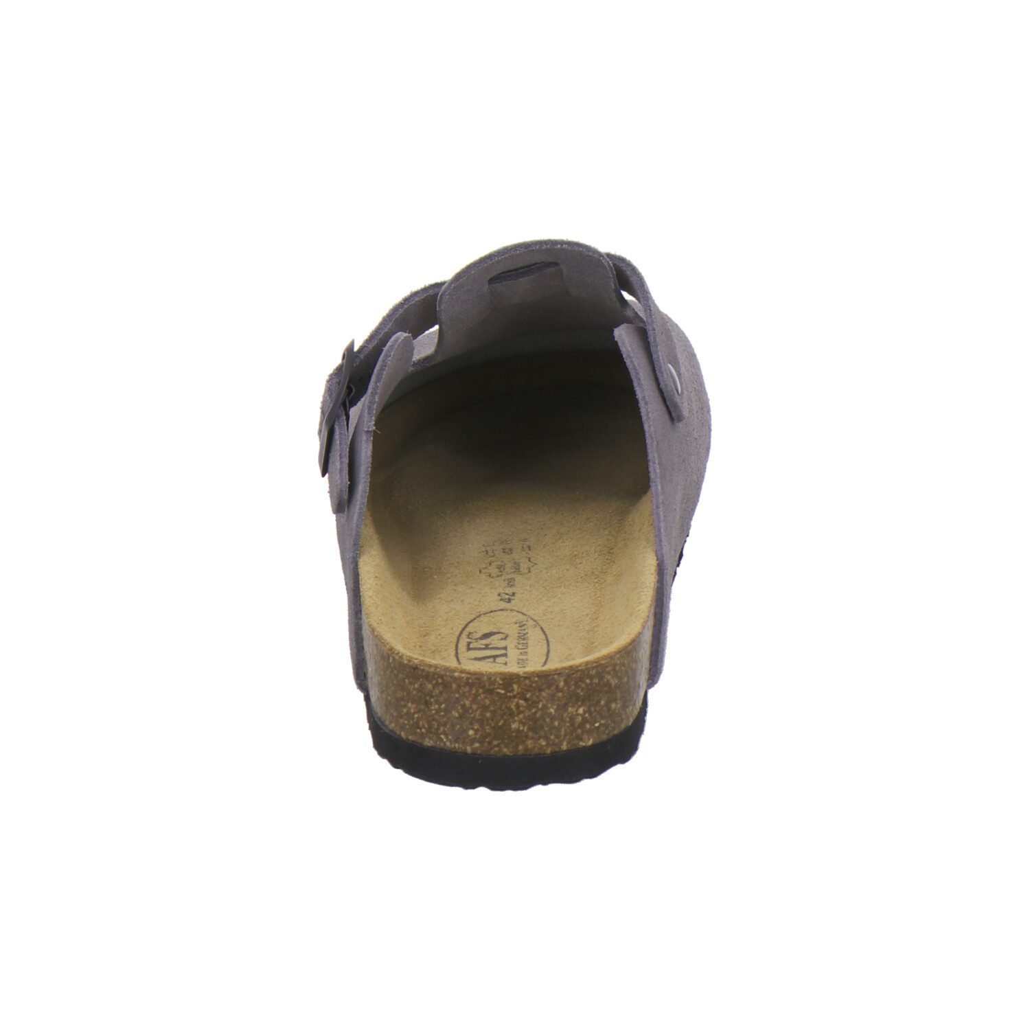 AFS-Schuhe 390083 Clogs Pantolette für Herren aus Leder mit Fußbett, Hausschuhe Made in Germany