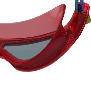 Speedo Schwimmbrille Speedo Biofuse Rift Junior Lava Red/Japan Blue/Smoke Orchid/Soft Coral, Hoher Tragekomfort durch flexiblen Rahmen