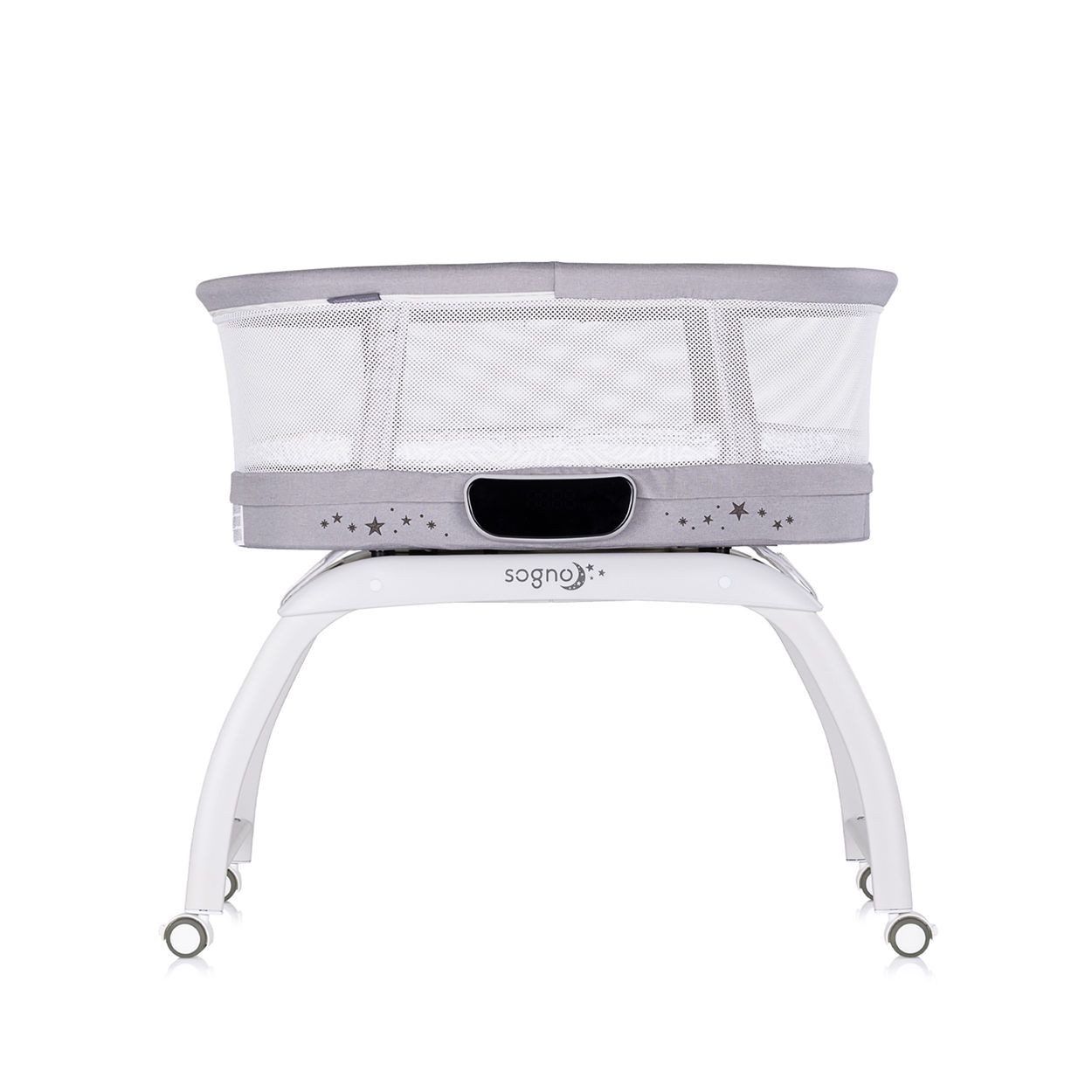Chipolino Komplettbett Beistellbett Sogno 2 in1, pieltisch, Fernbedienung, eingebaute Waage