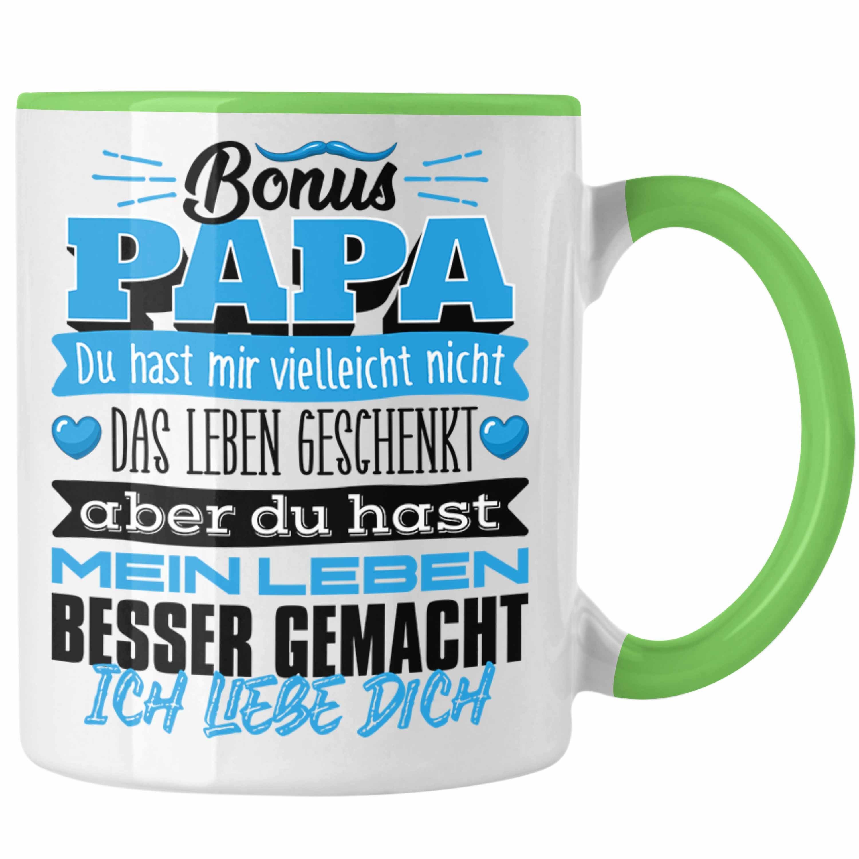 Trendation Tasse Bonus Papa Geschenk Grün Leben Mir Das Tasse Du Gesch Hast Vielleicht Nicht