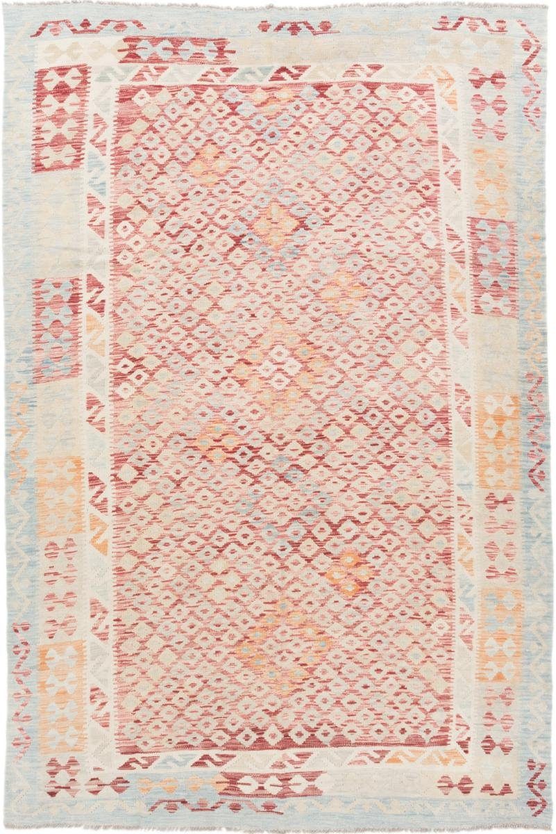 Kelim Trading, 3 Afghan Handgewebter rechteckig, Orientteppich Orientteppich, Höhe: Nain 196x294 mm