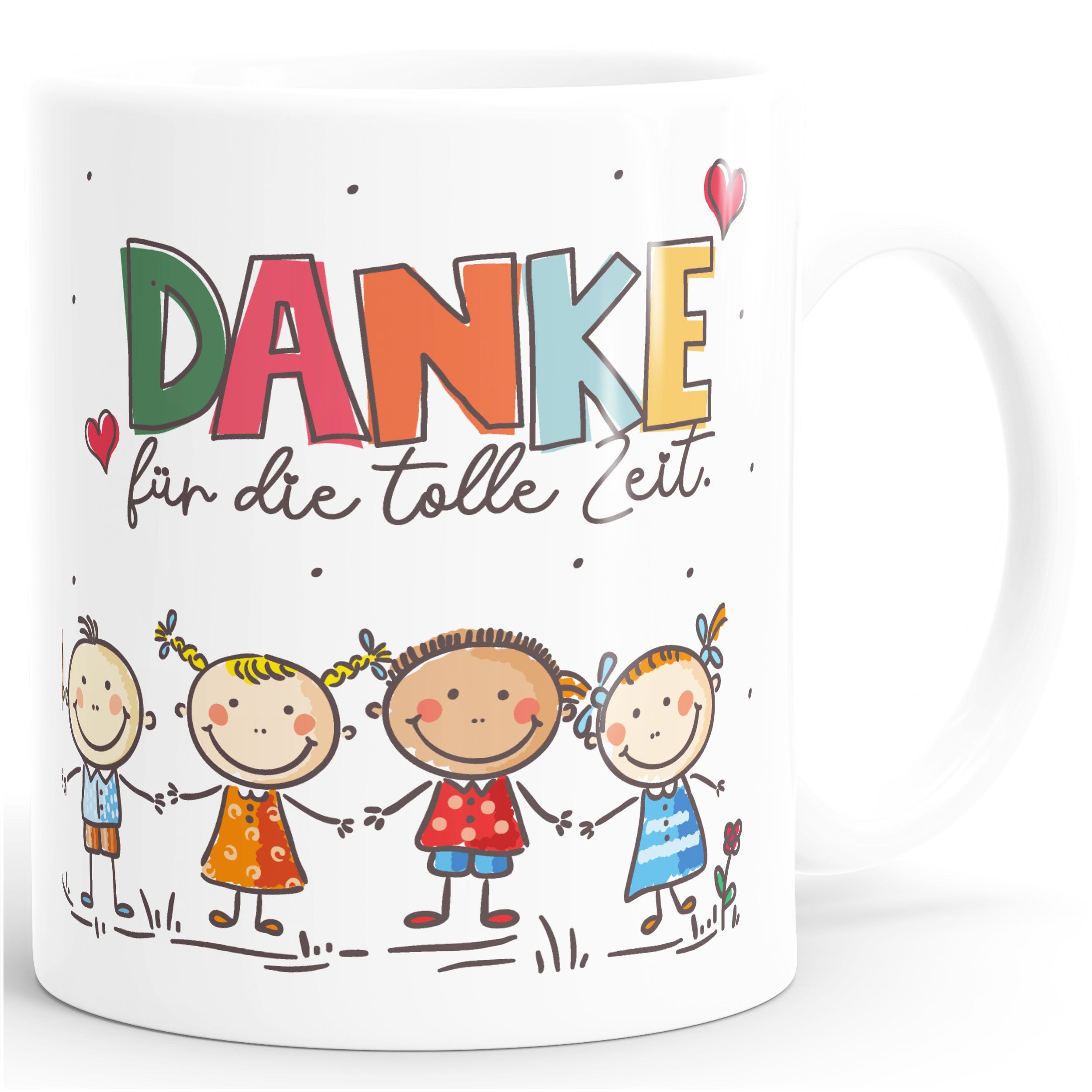 SpecialMe Tasse Kaffee-Tasse Danke Erzieherin Herz kleines Geschenk Abschied Spruch, Keramik