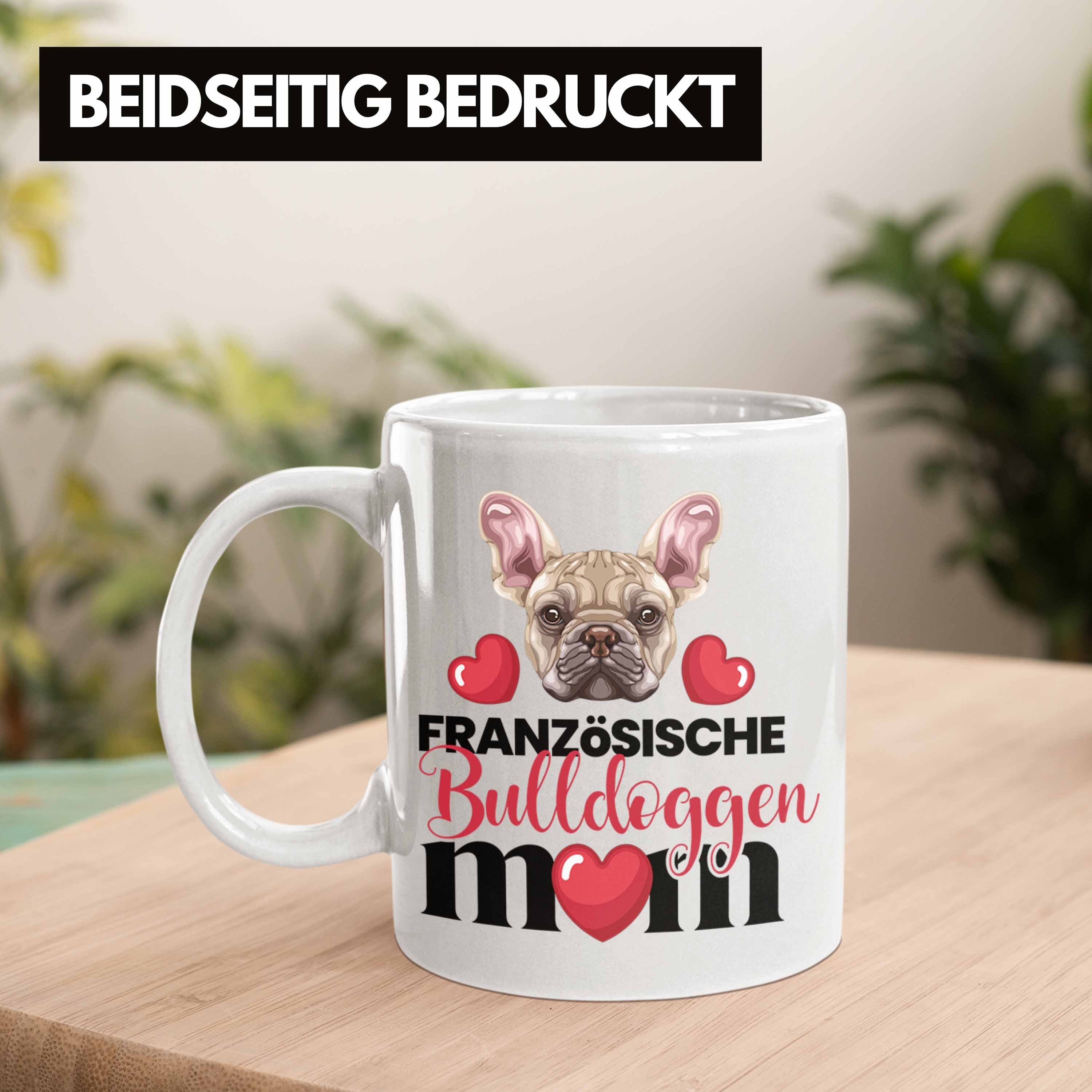 Tasse Weiss Mom Französische Spruc Geschenk Lustiger Tasse Bulldogge Mama Besitzer Trendation