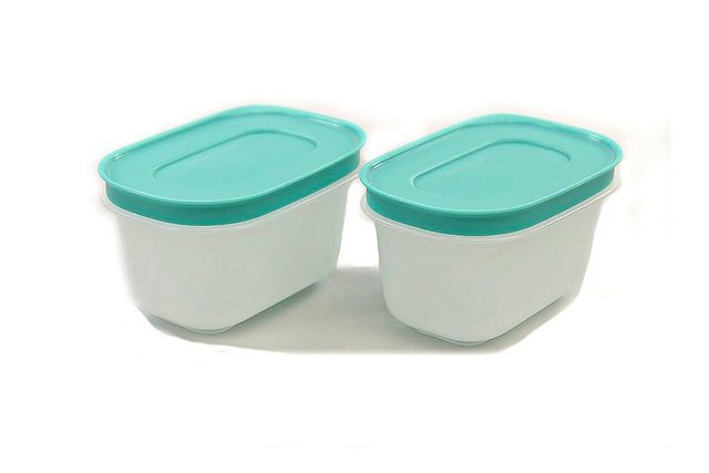 Tupperware Frischhaltedose “Eis-Kristall 170 ml (2) weiß/minze + SPÜLTUCH”