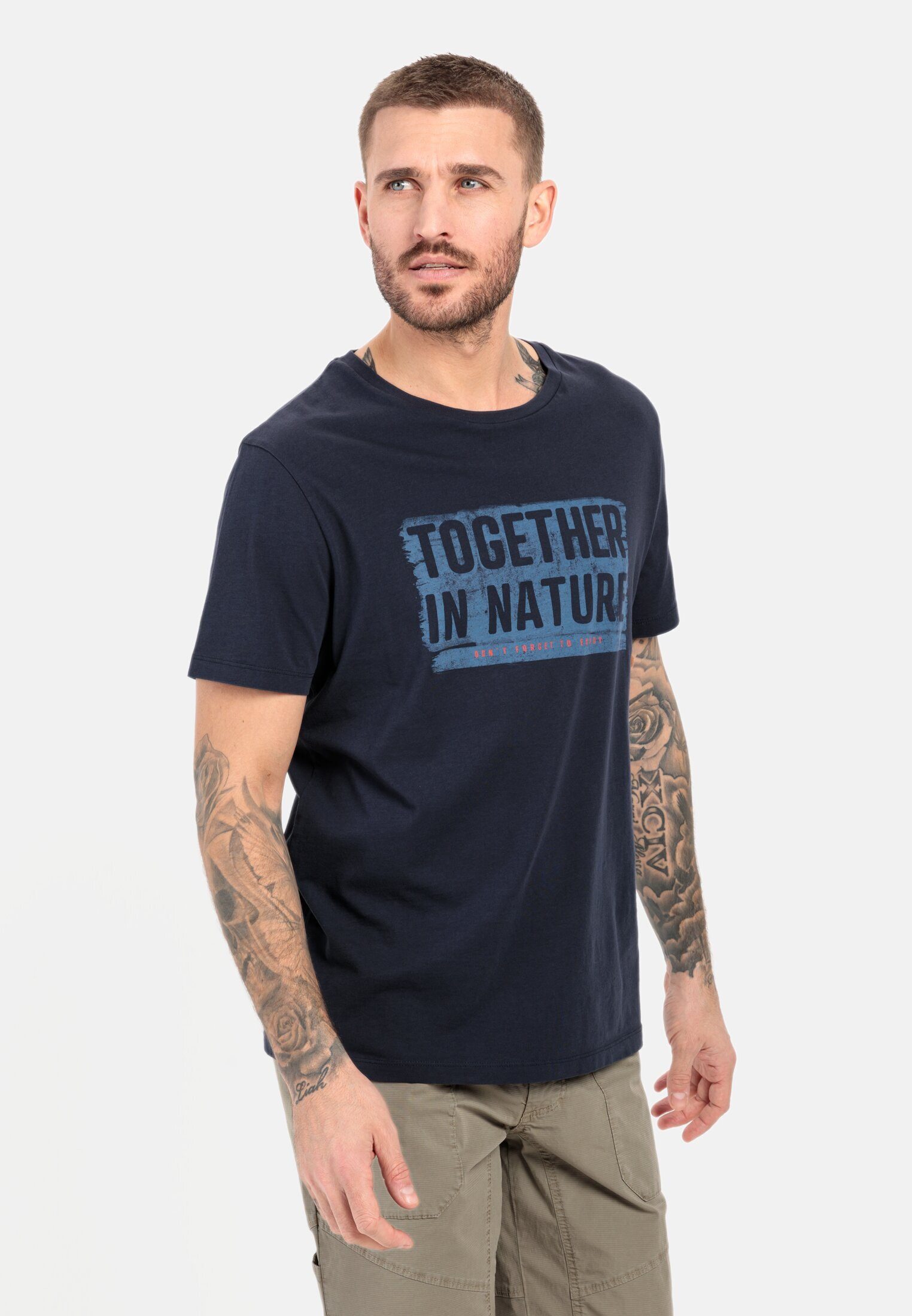 camel active T-Shirt aus zertifiziertem Organic günstig online kaufen