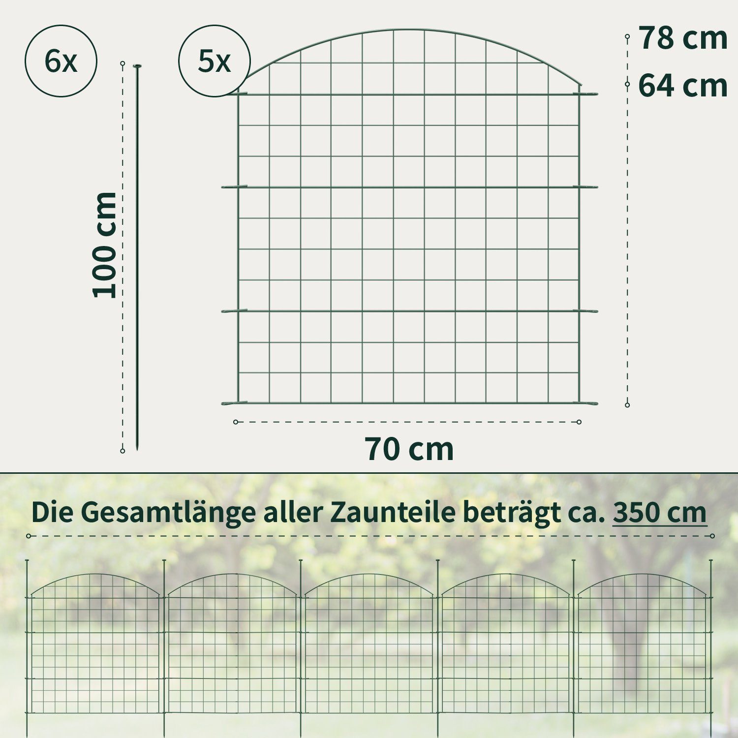 VERDOBA Zaun Teichzaun Gartenzaun Hundezaun - günstig online kaufen