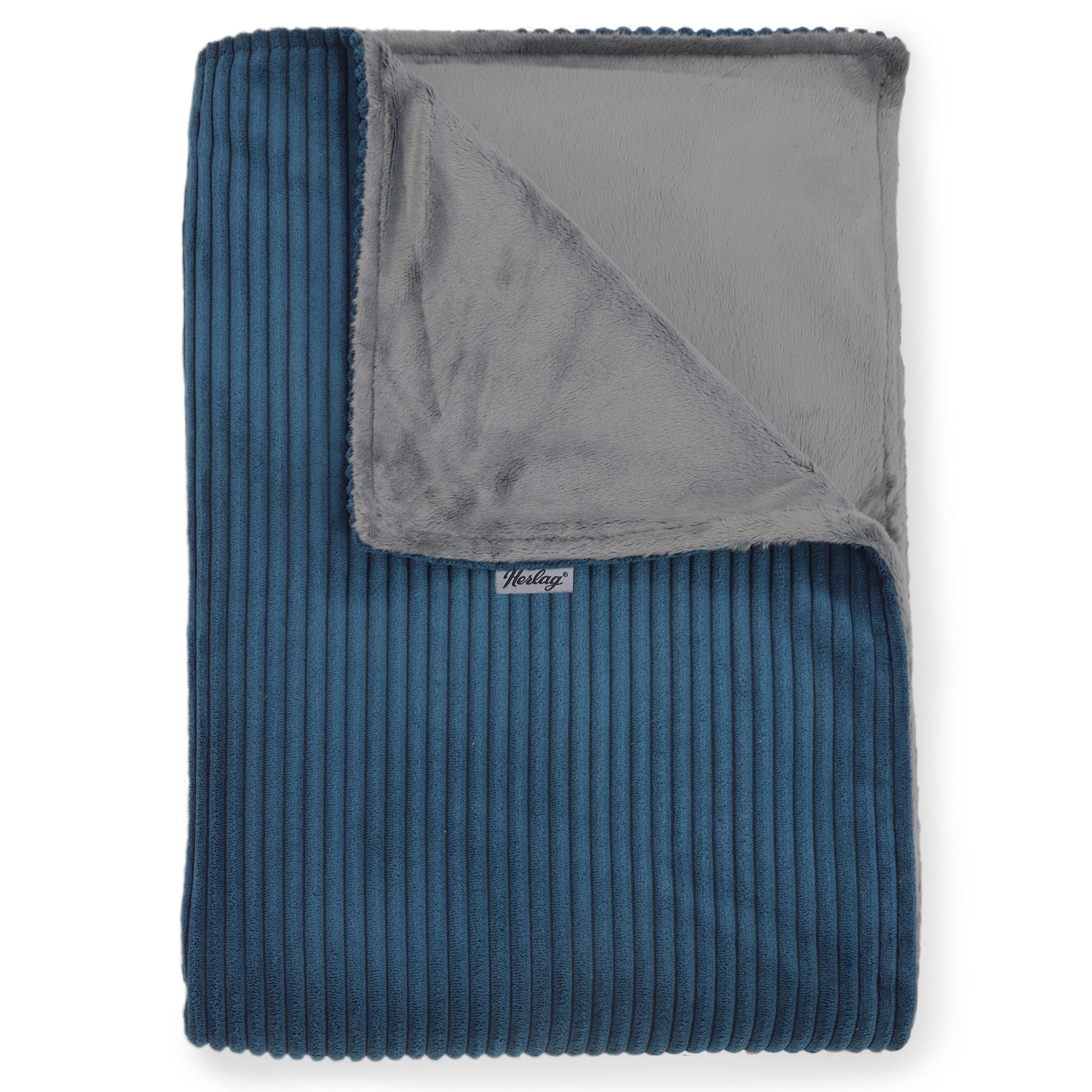 Wohndecke Kuscheldecke ELLA 140x200 cm – Wendedecke Cord & Fleece, Couchdec günstig online kaufen