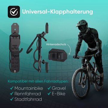 Optio Cylce Fahrradhalter Vertikale Fahrradhalterung Wand, Fahrrad Wandhalterung Garage, Keller (1-tlg)