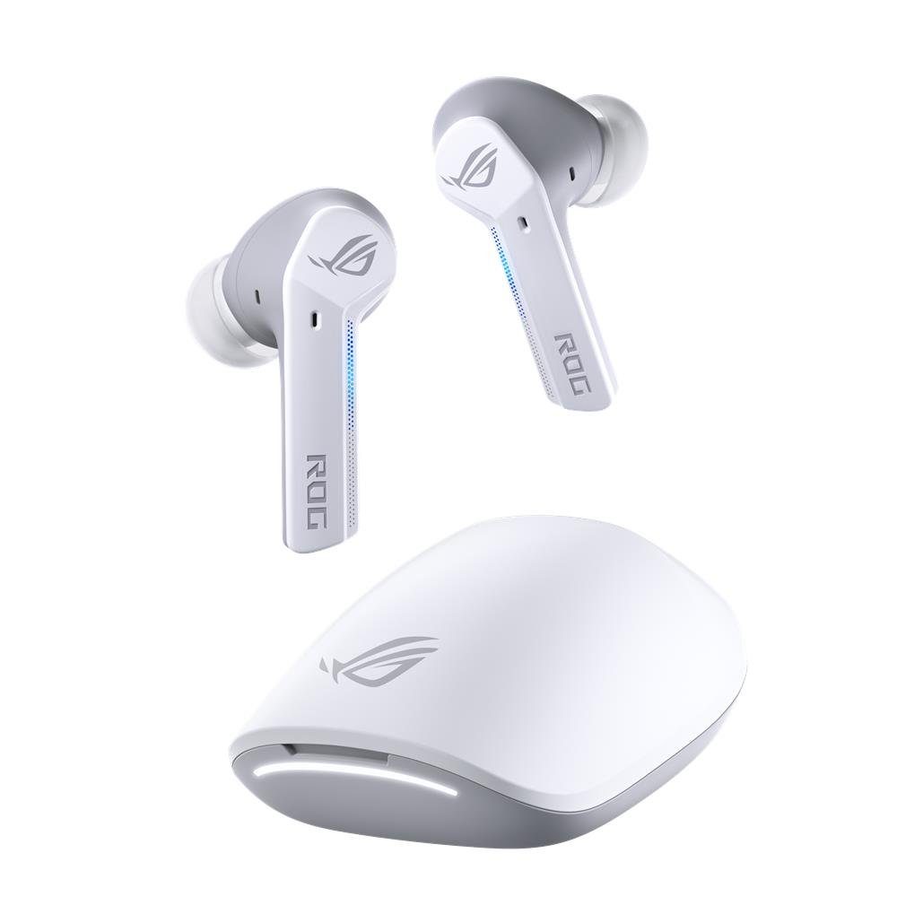 Samsung weiß, Cancelation, ROG Bluetooth, Wireless) In-Ear-Kopfhörer Bixby, ANC, White, Noise Cetra wireless Amazon Assistant, Moonlight Google Alexa, Siri, (Active Asus wasserdicht,