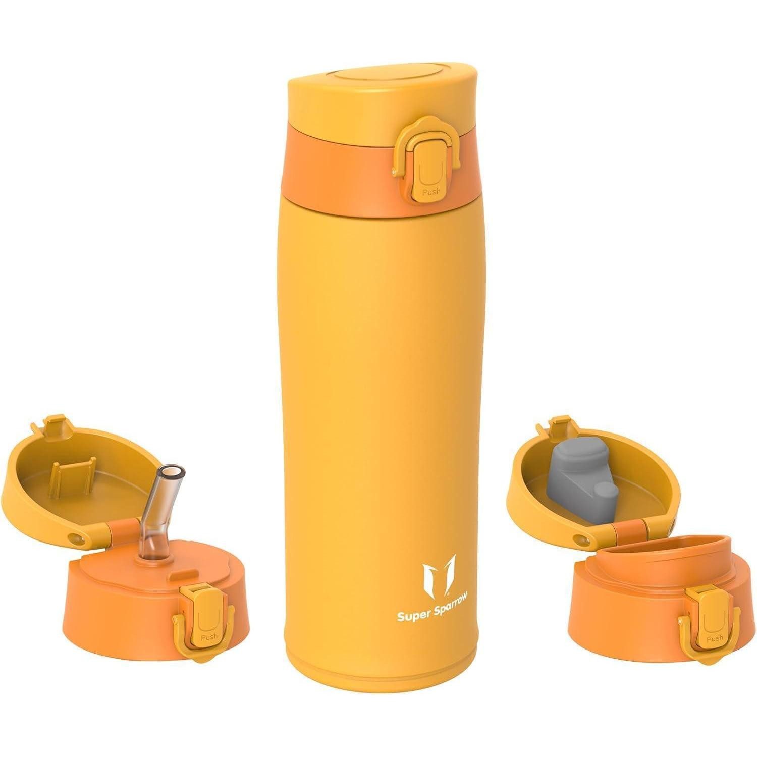 LuxusKollektion Thermoflasche Trinkflasche Edelstahl Thermosflasche 500 ml M- Vitalität Orange