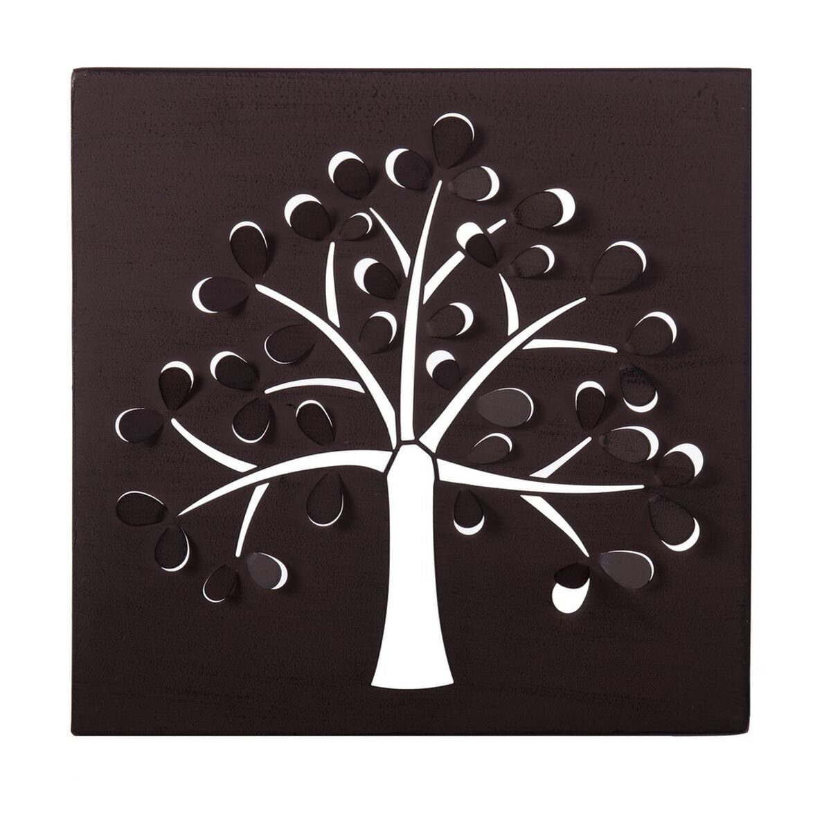 Bigbuy Wanddekoobjekt Baum Bild cm x 2,5 Metall x 29,85 29,85 Braun