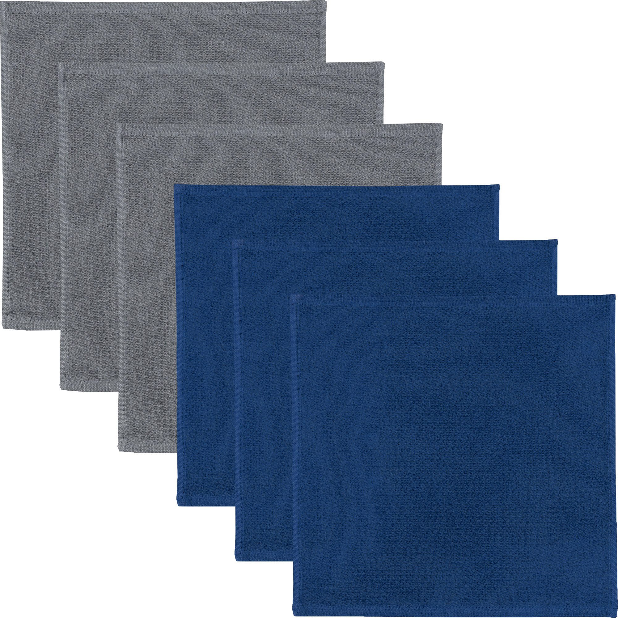 Geschirrtuch Spültuch 2-farbig 6er-Pack