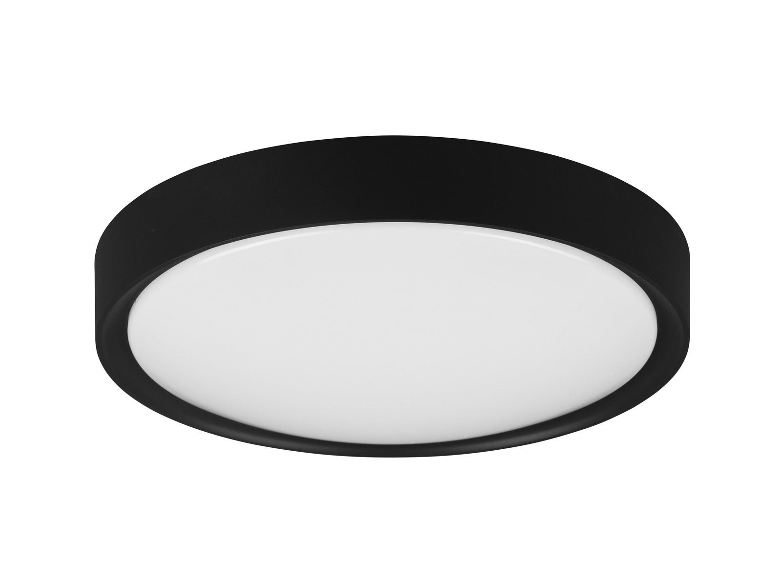 Decke LED Schwarz WC fest für matt Schwarz LED Gäste 2erSet Deckenleuchte, integriert, meineWunschleuchte IP44 Badezimmerlampen Badlampe Warmweiß, Ø33cm