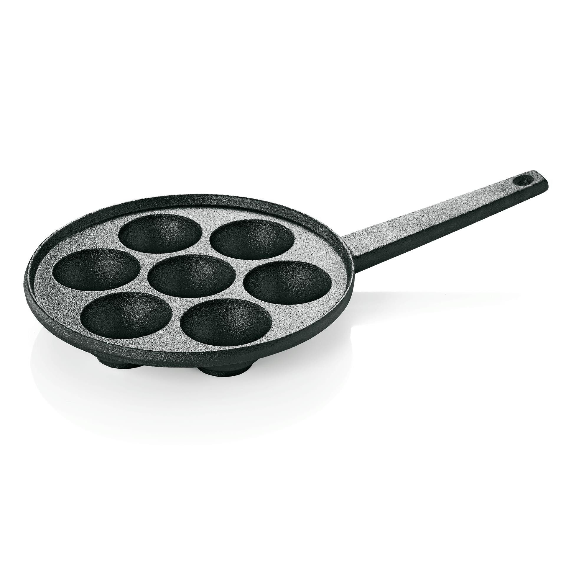 Gastro Spirit Bratpfanne Poffertjespfanne Ø 20,5 cm für 7 Poffertjes aus Gusseisen