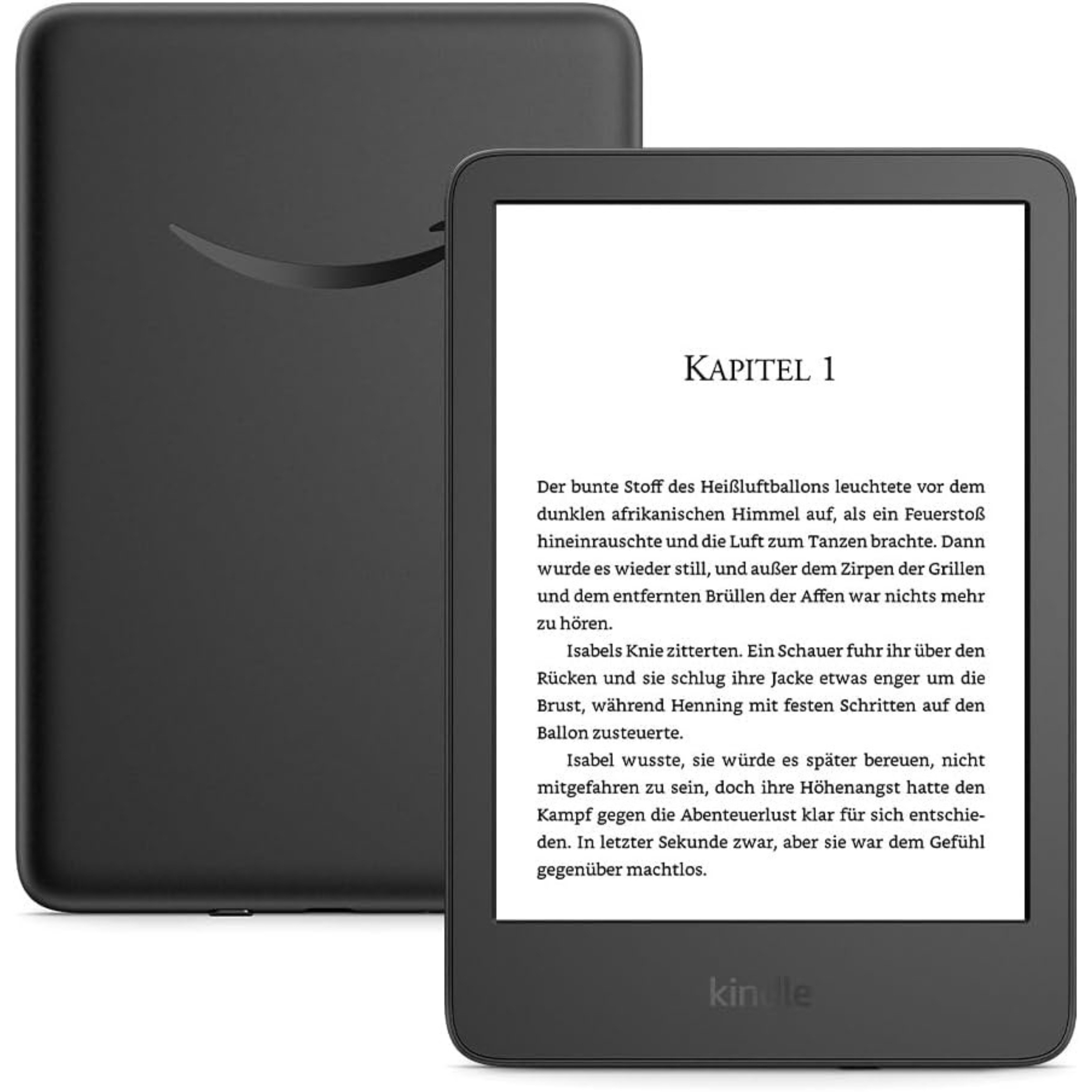 Kindle (Neuste Generation) Das leichteste & kompakteste E-Book (6", 16 GB, blendfreier Bildschirm, schnelleres Umblättern, lange Akkulaufzeit)