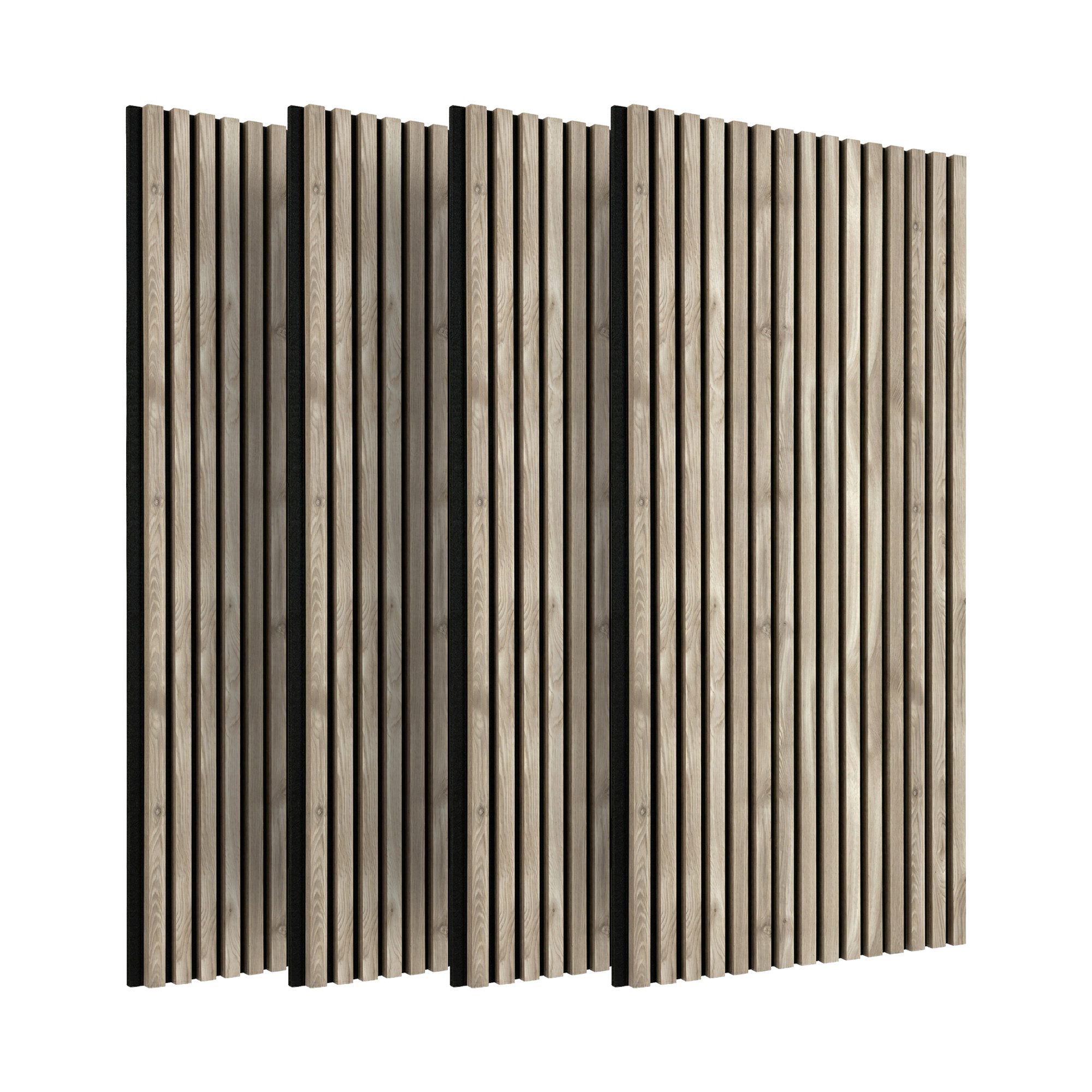 IZODEKOR 3D Wandpaneel Akustikpaneele in Holzoptik mit Filz – Schalldämmung & Raumakustik, BxL: 60x120 cm, 0,72 qm, (Set, Akustikpaneele als Set) schallabsorbierend, flexibel zuschneidbar, einfache Montage