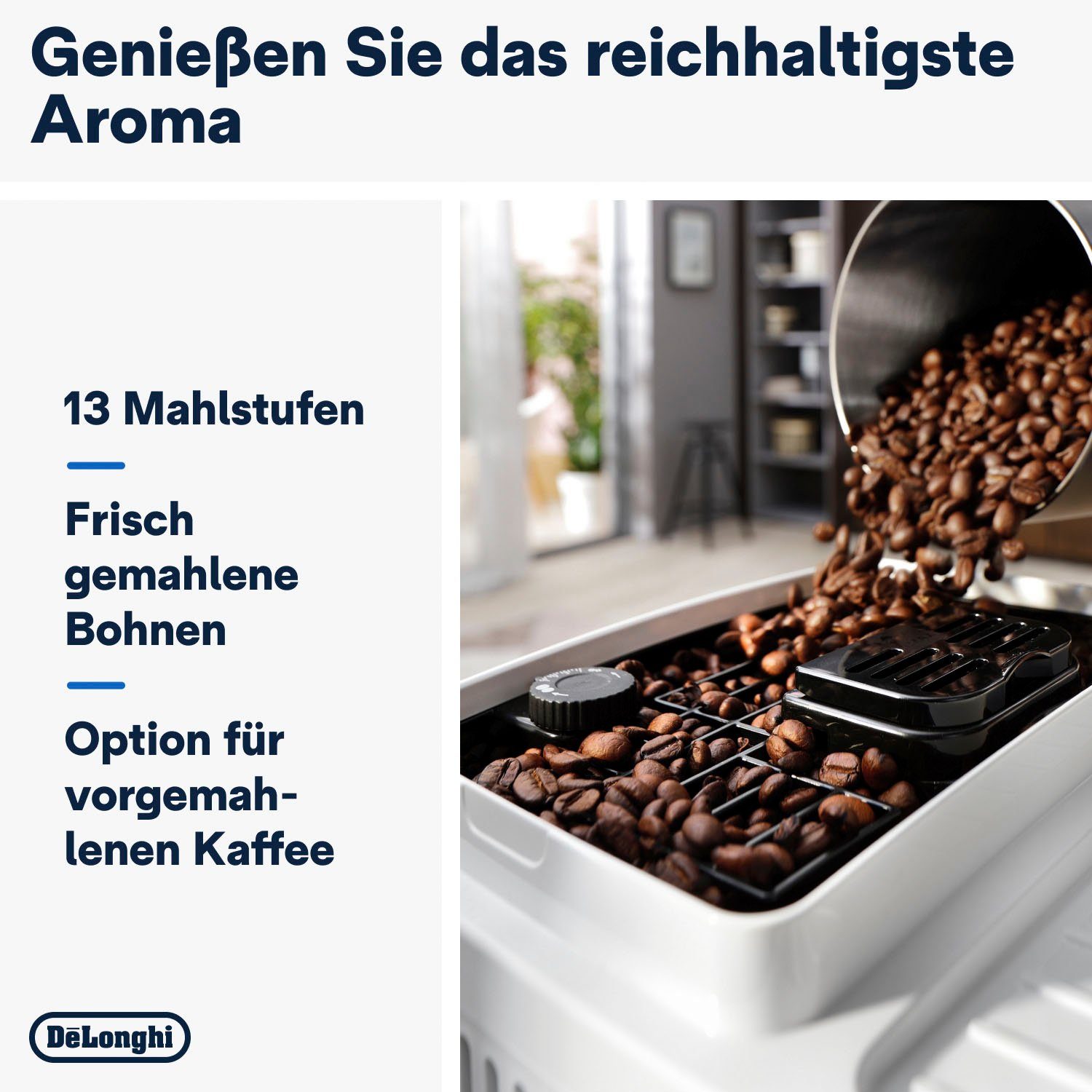 De'Longhi Kaffeevollautomat Magnifica Start ECAM 220.61.W weiß