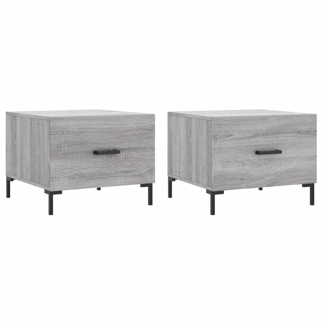 vidaXL Couchtisch Couchtische 2 Stk. Grau günstig online kaufen