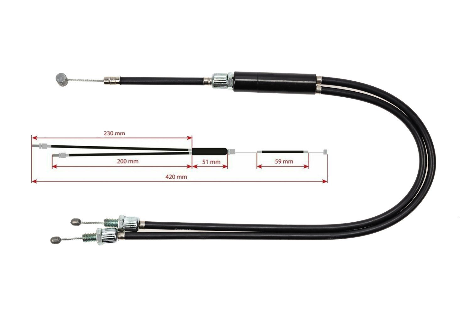 Jagwire Bremszug Fahrrad Bremszug JAGWIRE BMX 360 Rotor Bremse VORN Dirt Jump Bicycle