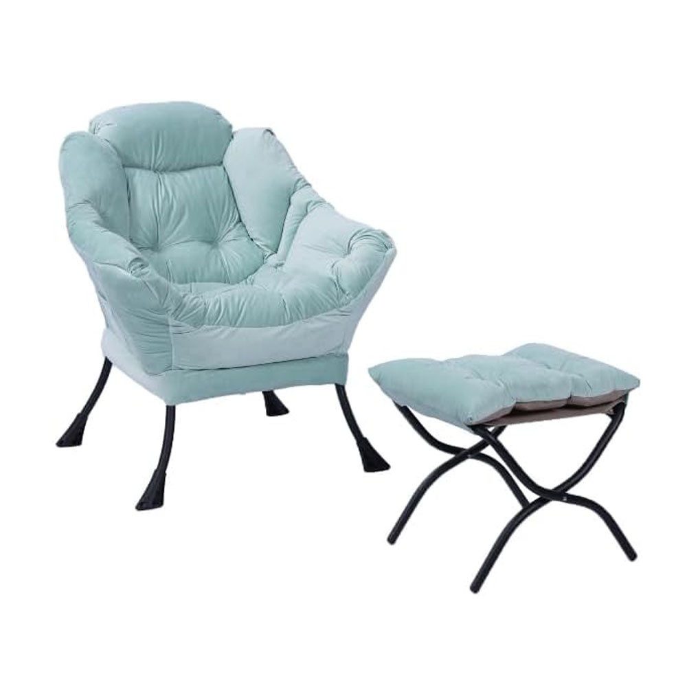GarveeMore Ohrensessel Fauler Stuhl mit Ottoman Modern Lounge Akzent Stuhl