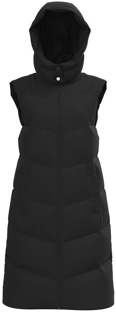 PCJAMILLA Steppweste black pieces VEST LONG PUFFER