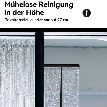 Novzep Duschabzieher Vielseitiger Wischer Für Fensterglas,Boden,Mit Ausziehbarem Griff