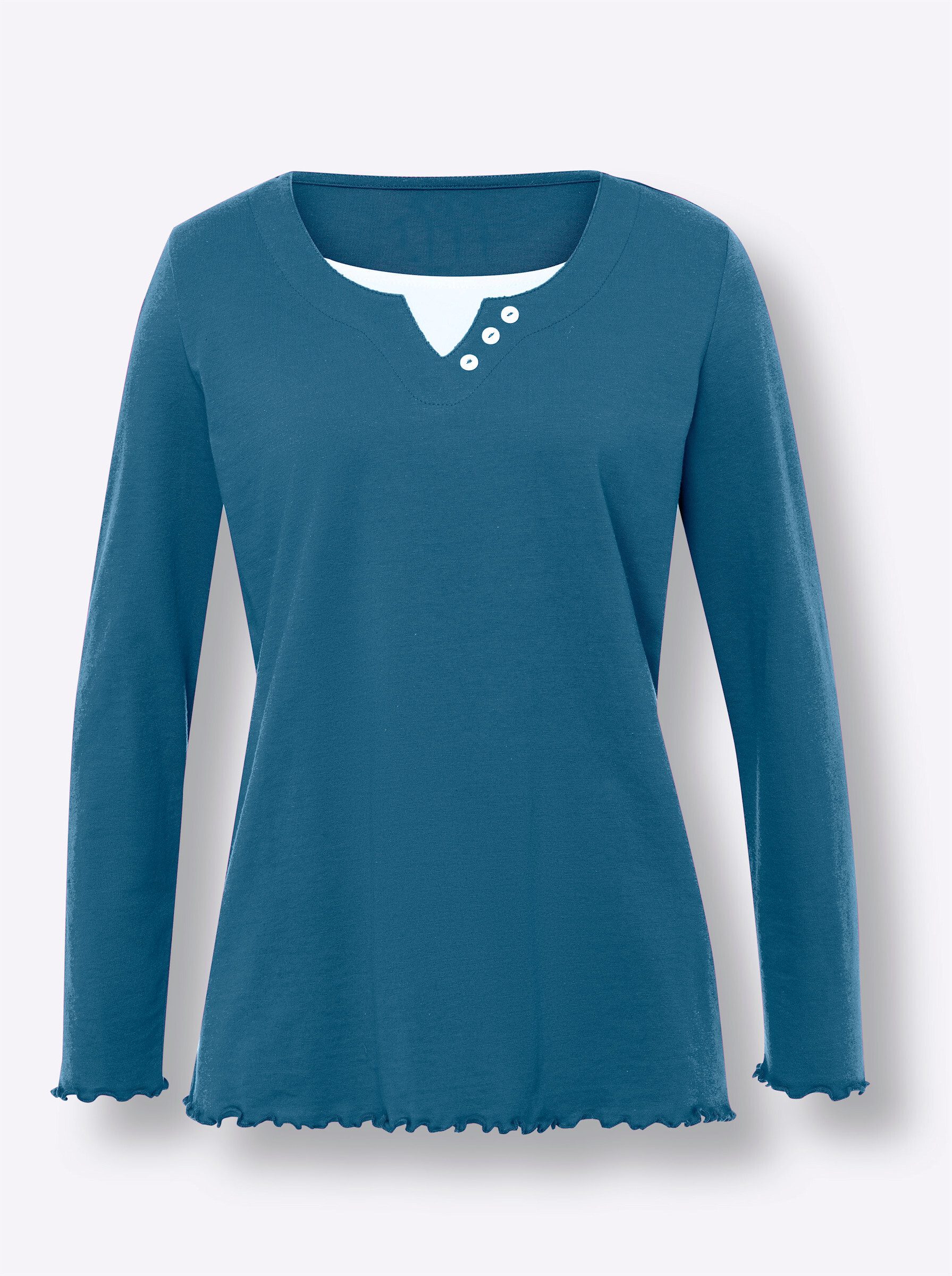 T-Shirt 2-in-1-Shirt Langarm
