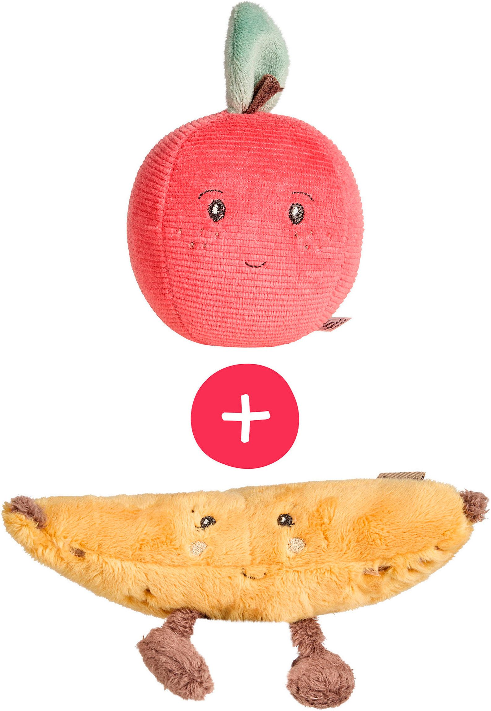 Sterntaler® Rassel Apfel und Banane (2-tlg)