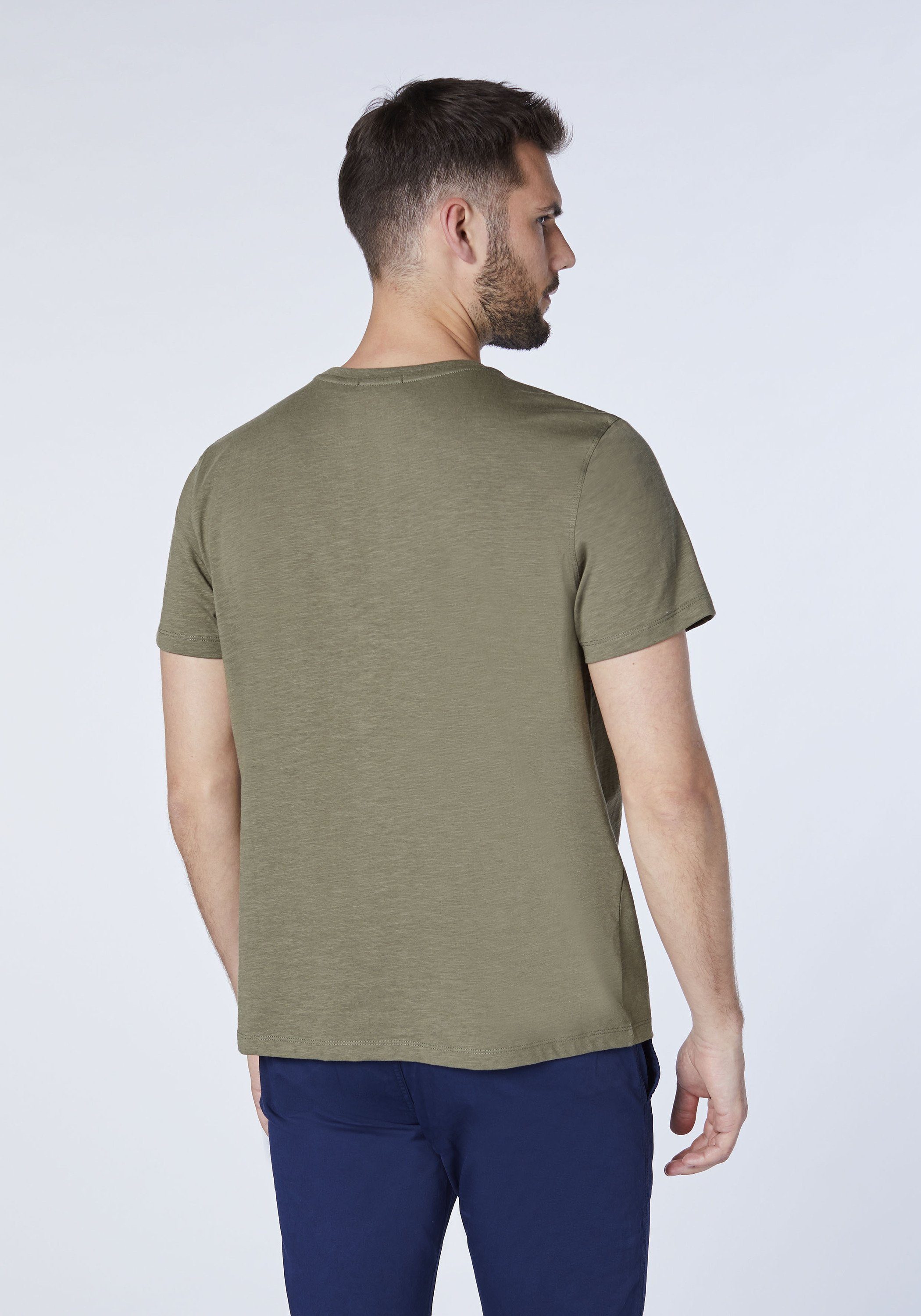 Label-Symbol mit 1 Dusty Chiemsee T-Shirt Olive Print-Shirt gedrucktem
