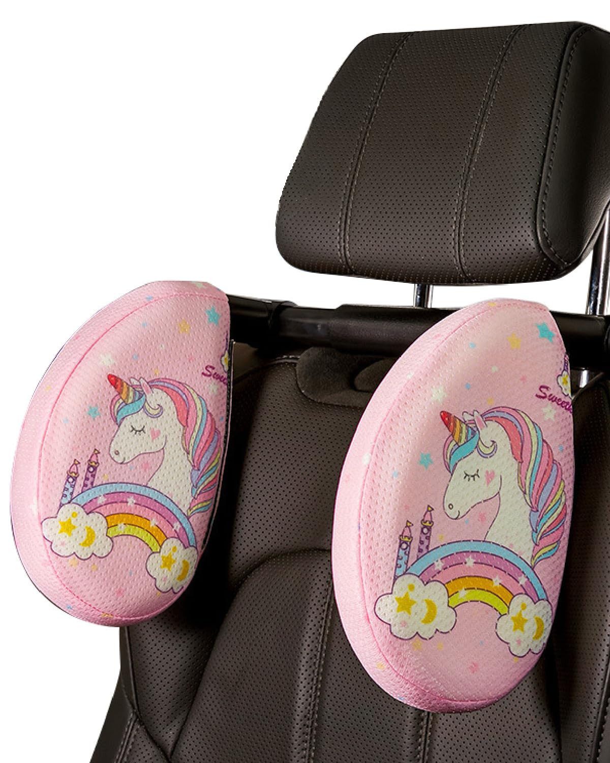 Happy Home Autokopfstütze Auto Nackenstützkissen, Verstellbare Kopfstütze, Reise Zubehör