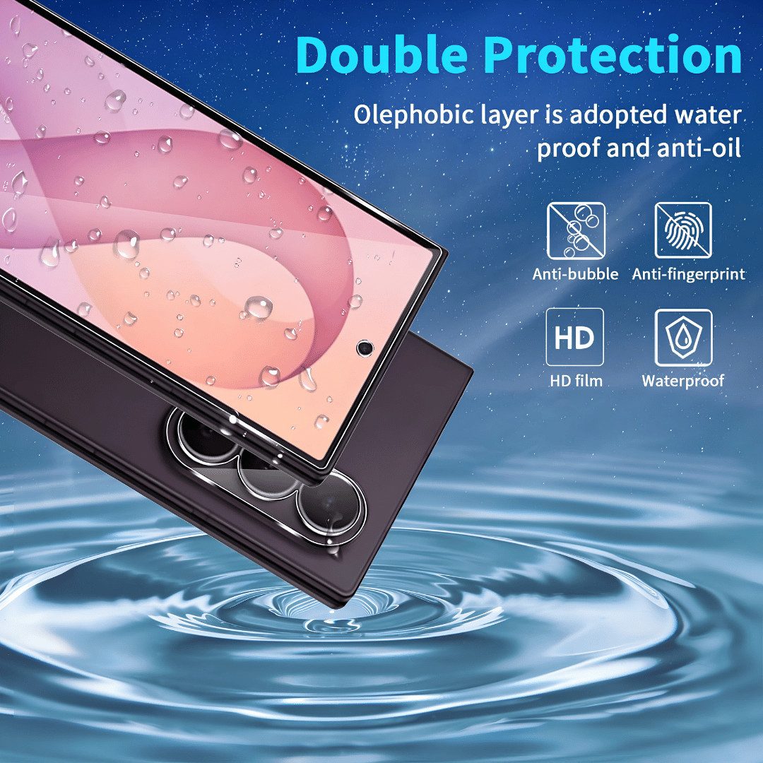 SmartUP Displayschutzglas 2X Schutzglas für Samsung Galaxy Z Fold 8 Ultra Display Panzerfolie 9H für Samsung Galaxy Z Fold 8 Ultra, 4 Stück, Rundumschutz, passg – Bild 3 von 5