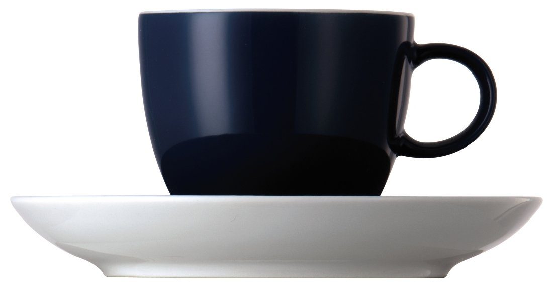 Thomas Porzellan Espressotasse Sunny Day Petrol Espresso-/Mokkatasse 2tlg., Porzellan