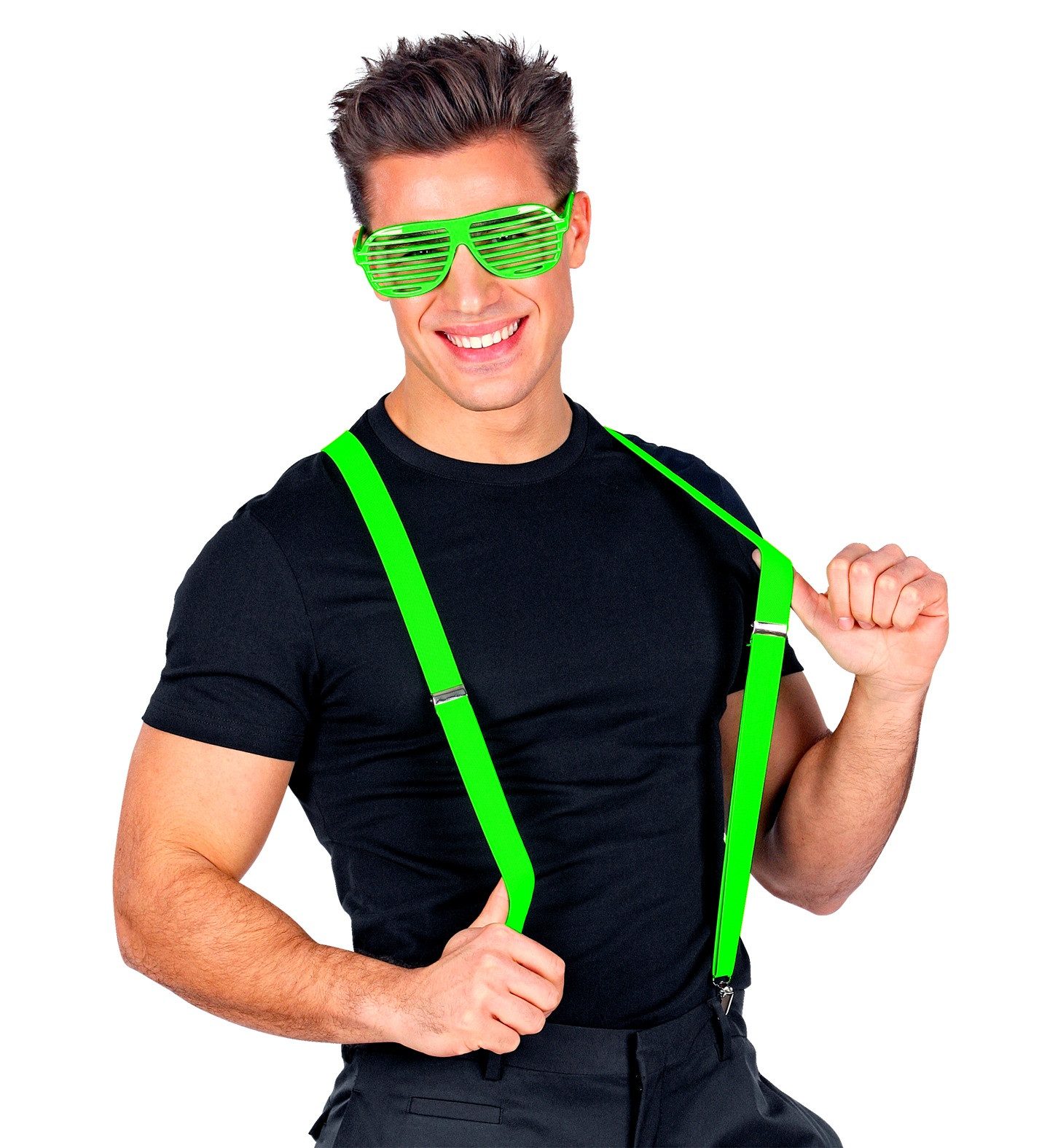 Widmann S.r.l. Hosenträger Hosenträger für Erwachsene, Neon Grün