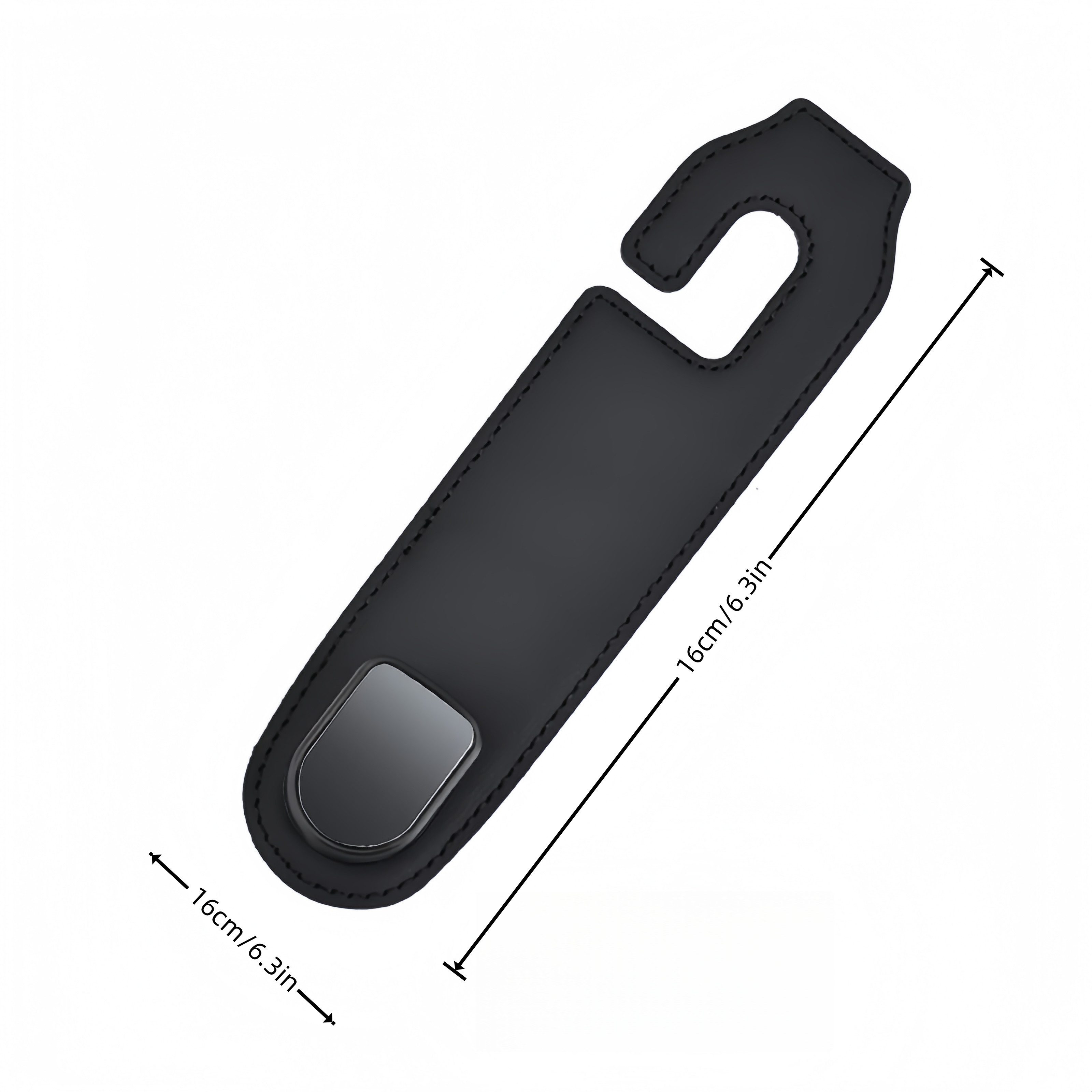 FOUORTUNATE-BEE Kleiderhaken Auto Kopfstützen-Haken 2er Set Schwarz Universal, (2-St), Rücksitz-Haken für Taschen, Handtaschen & Einkaufstüten – Bild 2 von 5