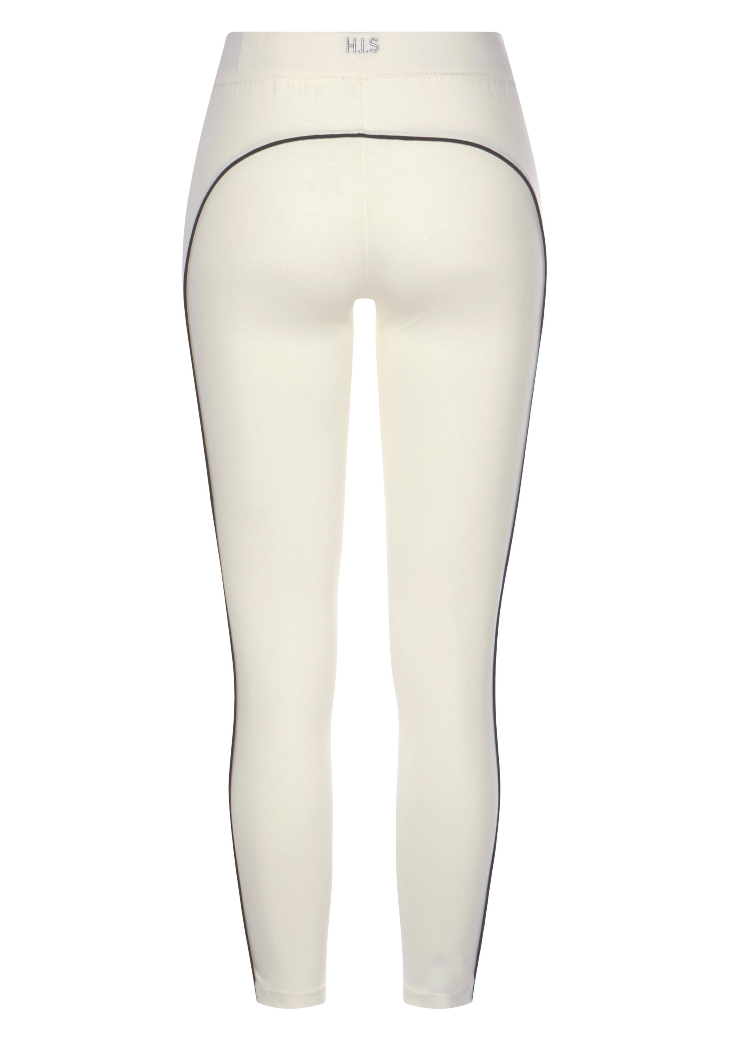 H.I.S Leggings mit Piping entlang der Beine. Ideal für Sport- und Freizeit.