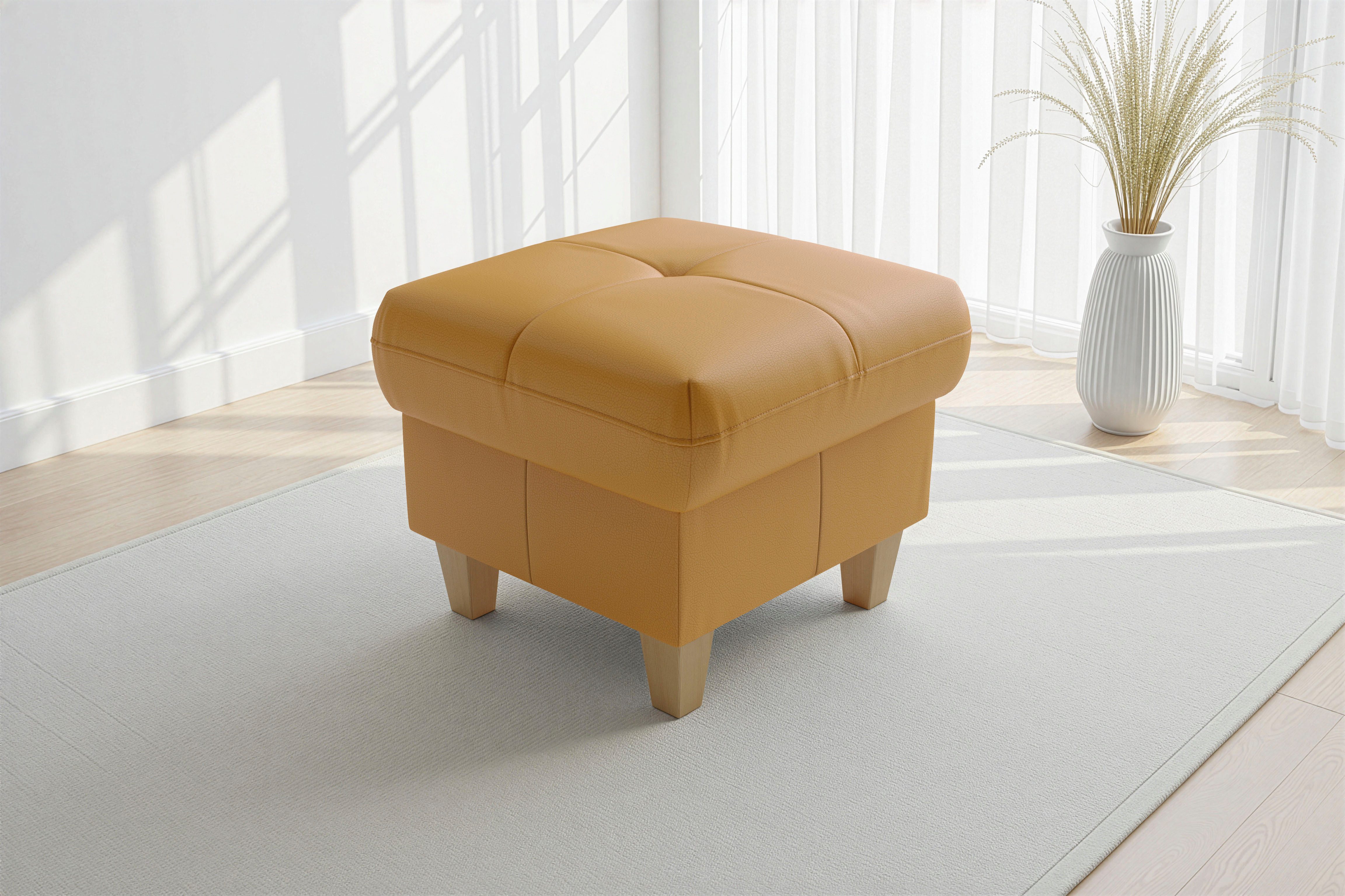 sit&more Polsterhocker Pamela, Leder, B: 58 cm (1 St), mit praktischen Stauraum, hochwertige Qualität, verschiedene Farben