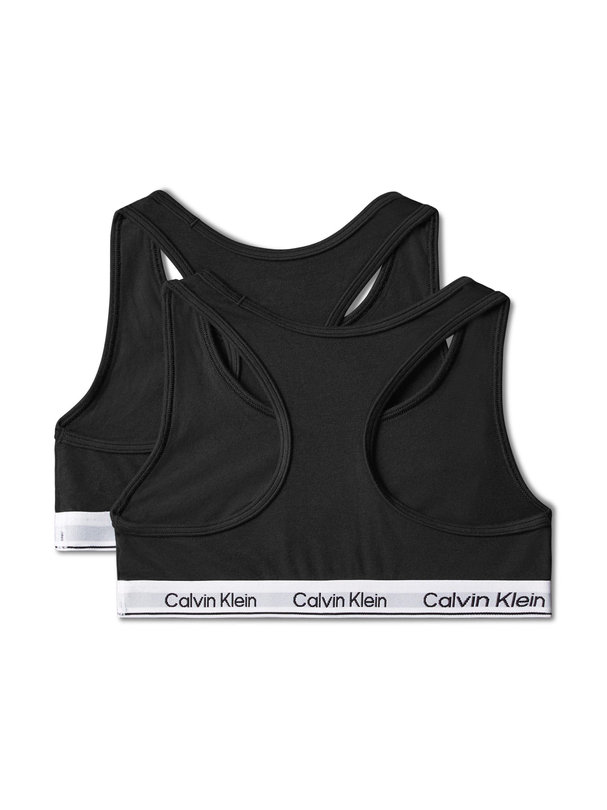 Calvin Klein Underwear Bralette 2PK BRALETTE (Packung, 2-tlg., 2er-Pack) mit Logobund