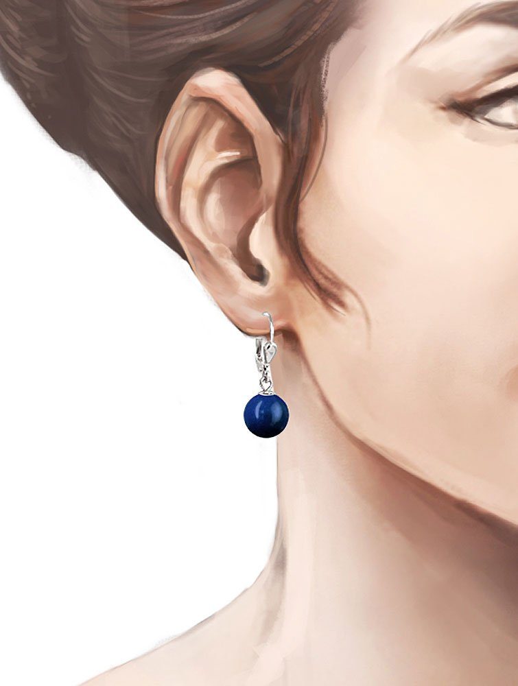 Schöner-SD Paar Ohrhänger Ohrringe Hänger mit Perle 10mm hängend (inkl. Sch günstig online kaufen