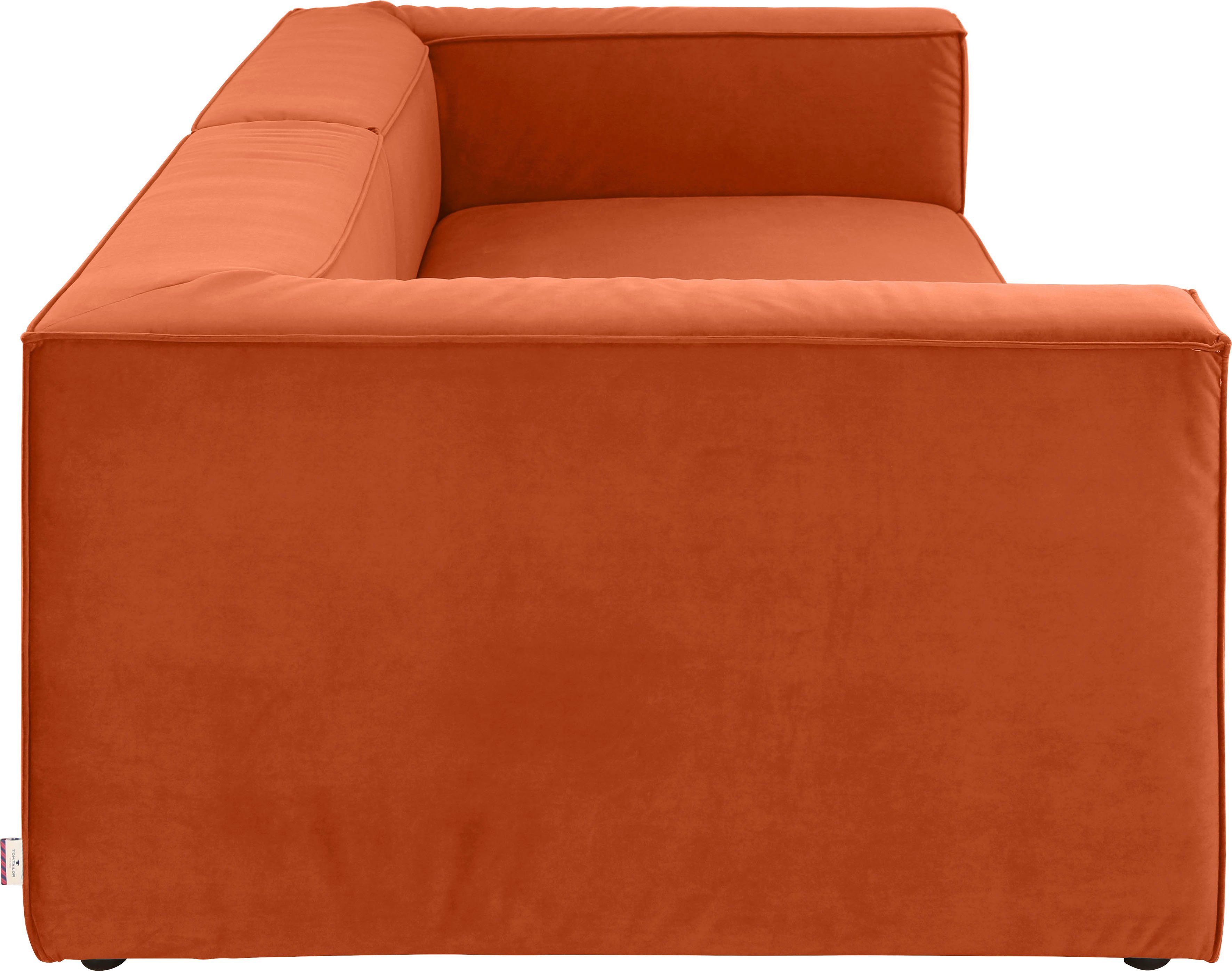 Big-Sofa CUBE, TOM Breiten, 2 TAILOR Tiefe in wahlweise BIG Sitztiefenverstellung, HOME 129 cm mit