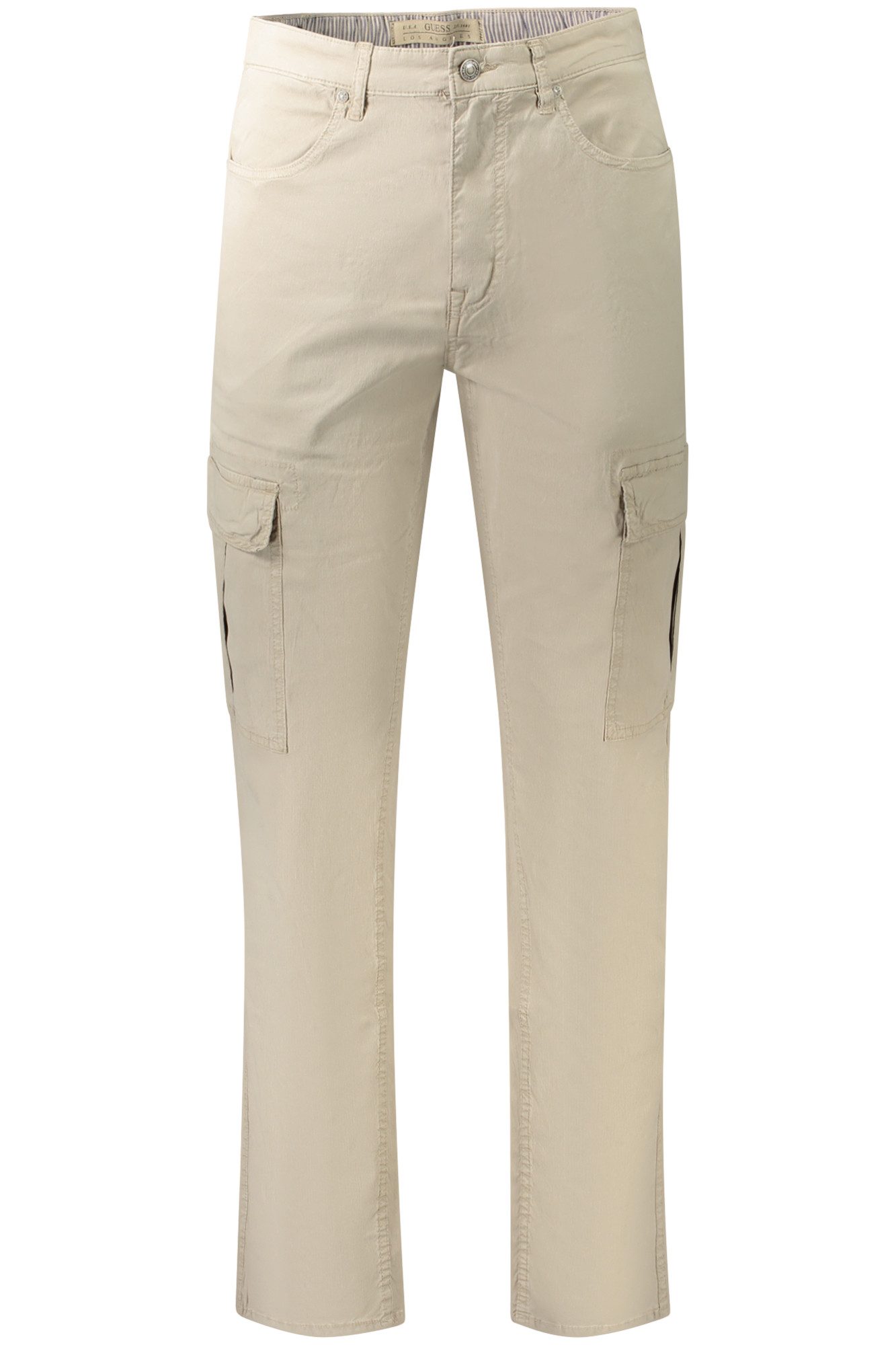 GUESS JEANS 5-Pocket-Hose Grüne Herrenhose mit Cargo-Taschen und modernem Schnitt