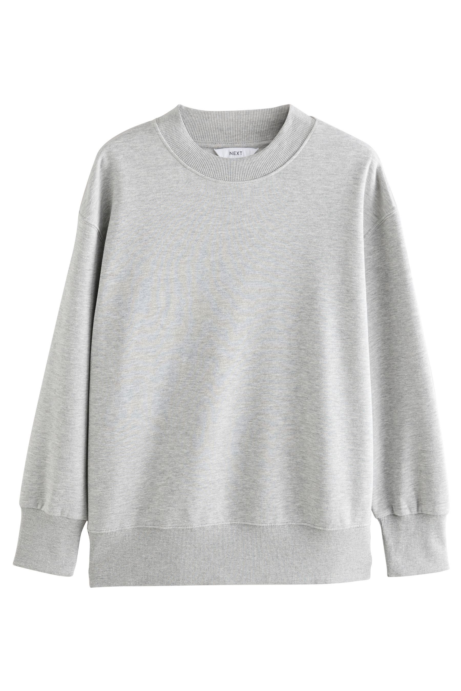 Next Longsweatshirt Angerautes Relaxed Fit Oversized-Sweatshirt günstig online kaufen