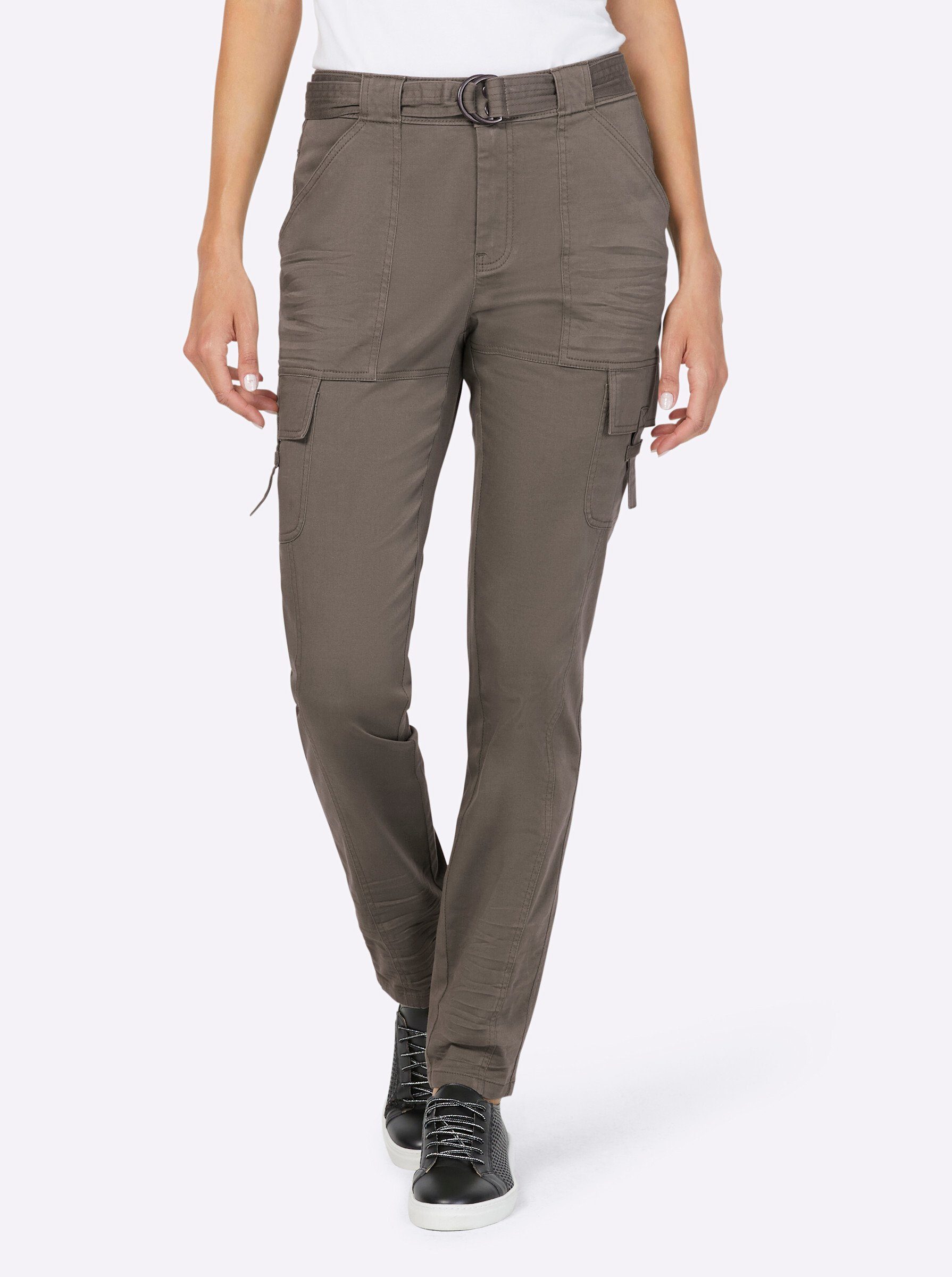 heine Jerseyhose Cargohose Innenbeinlänge ca. 77 cm