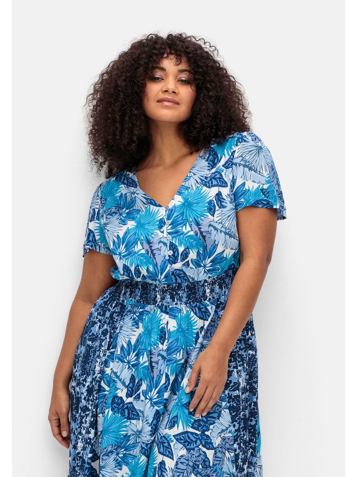 sheego by Joe Browns Sommerkleid Große Größen im Mustermix, mit weitem Rock